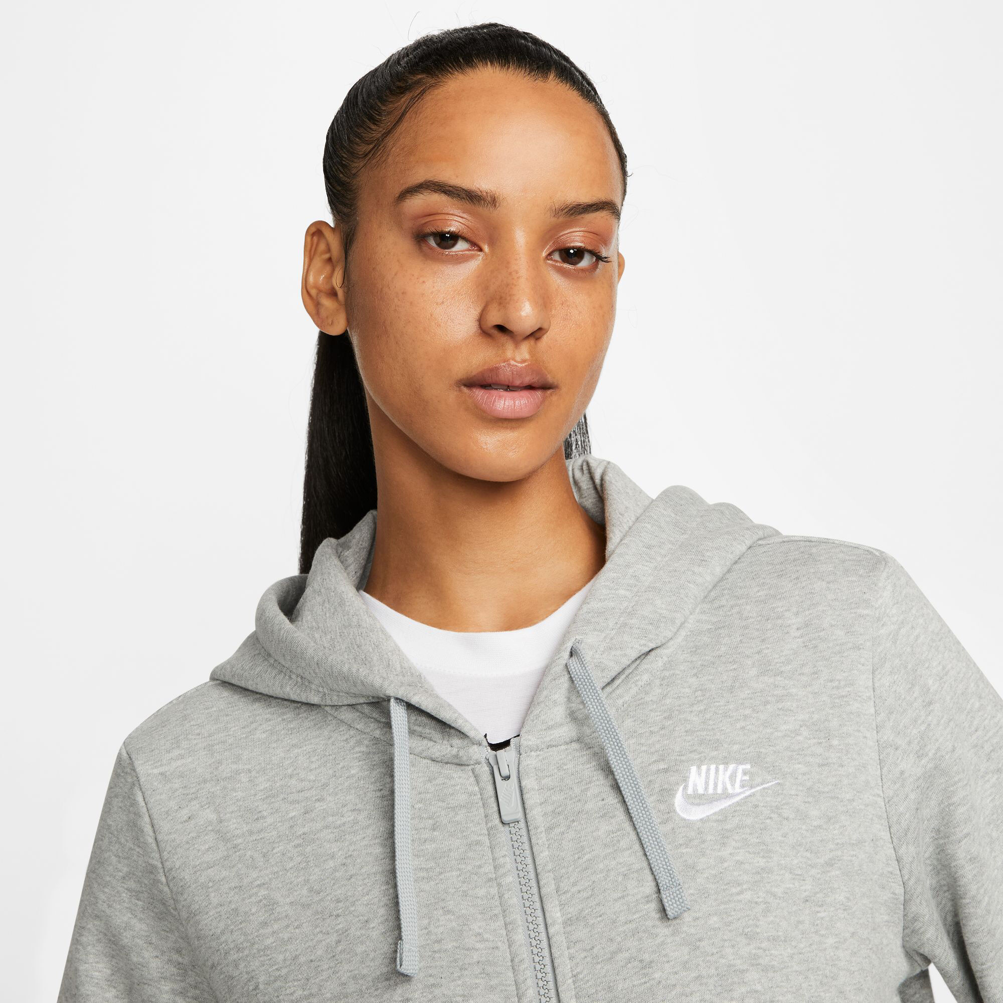 Buy Nike Sportswear Club STD Zip Hoodie Women Lightgrey online Running Point COM