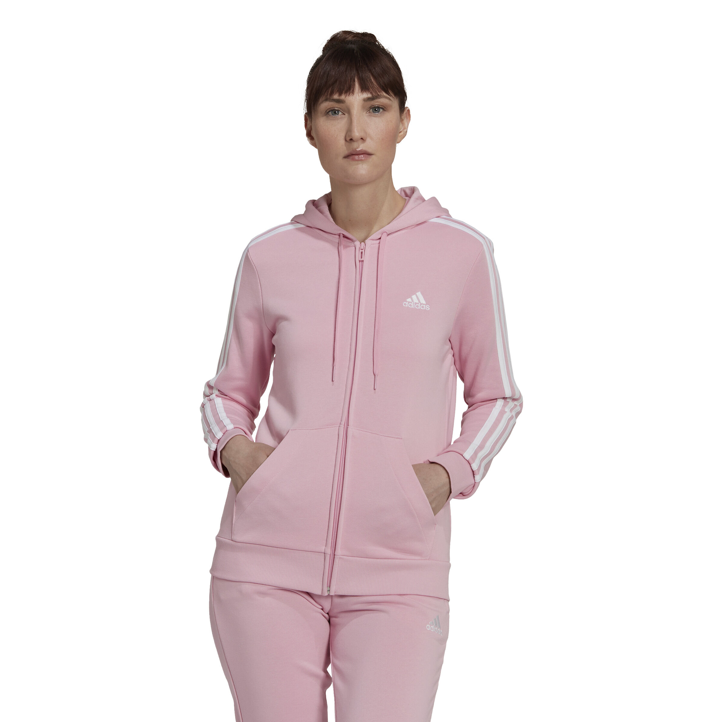 Adidas sweatjacke pink best sale