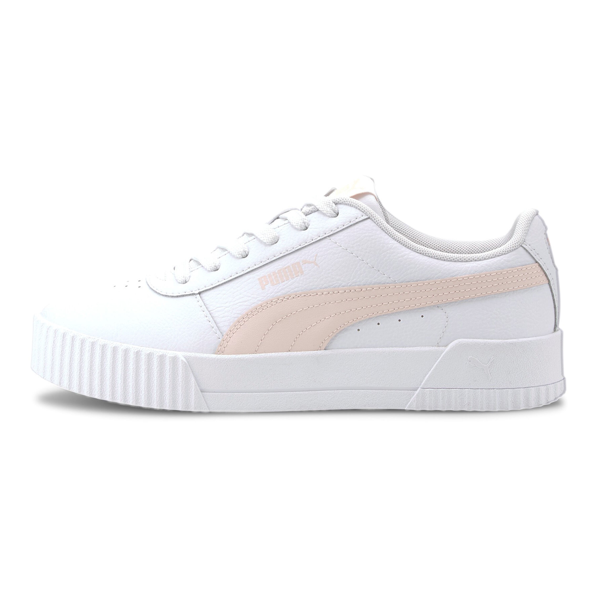 Puma carina white pink deals
