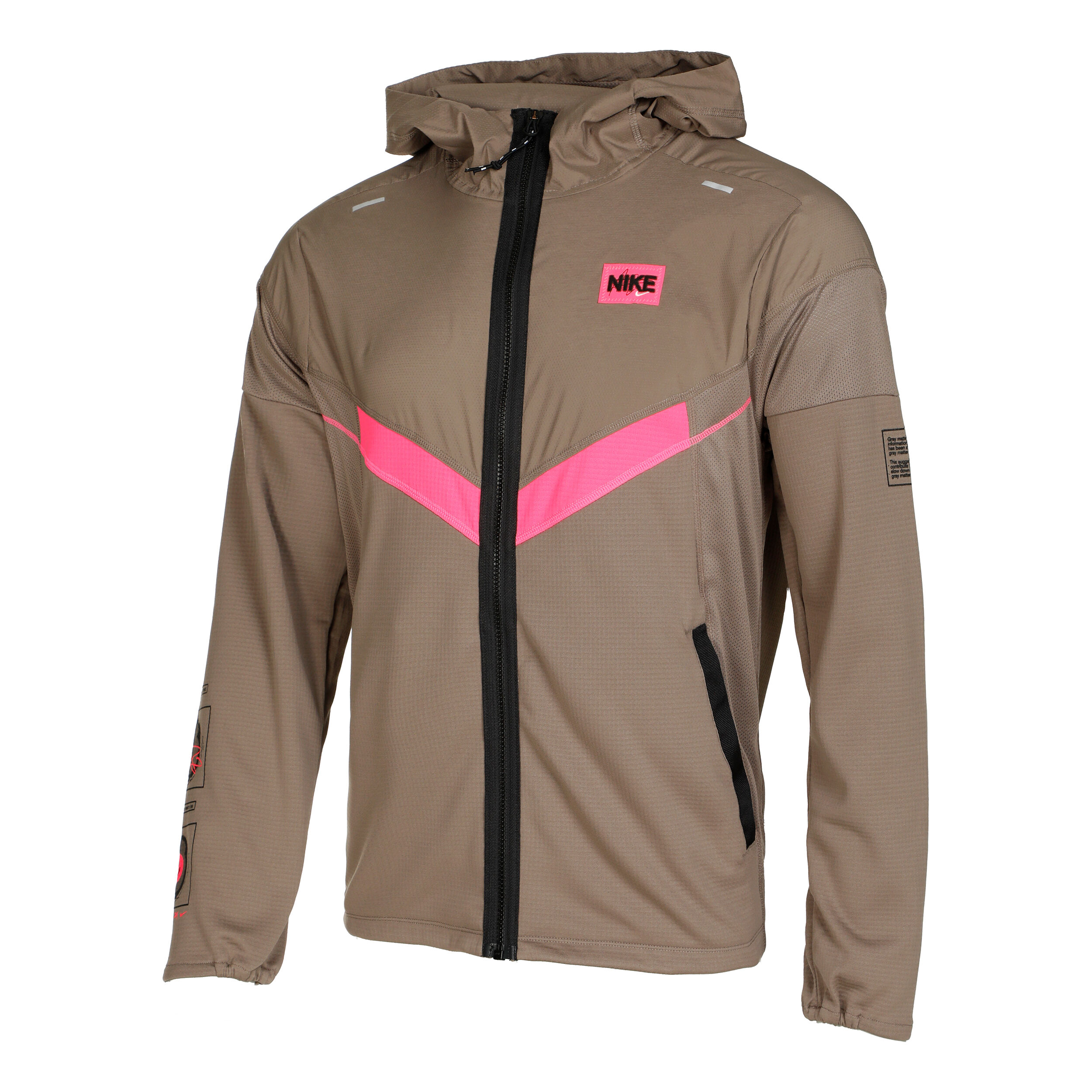 Buy Nike Windrunner DYE Running Jacket Men Brown Pink in size L online Running Point COM