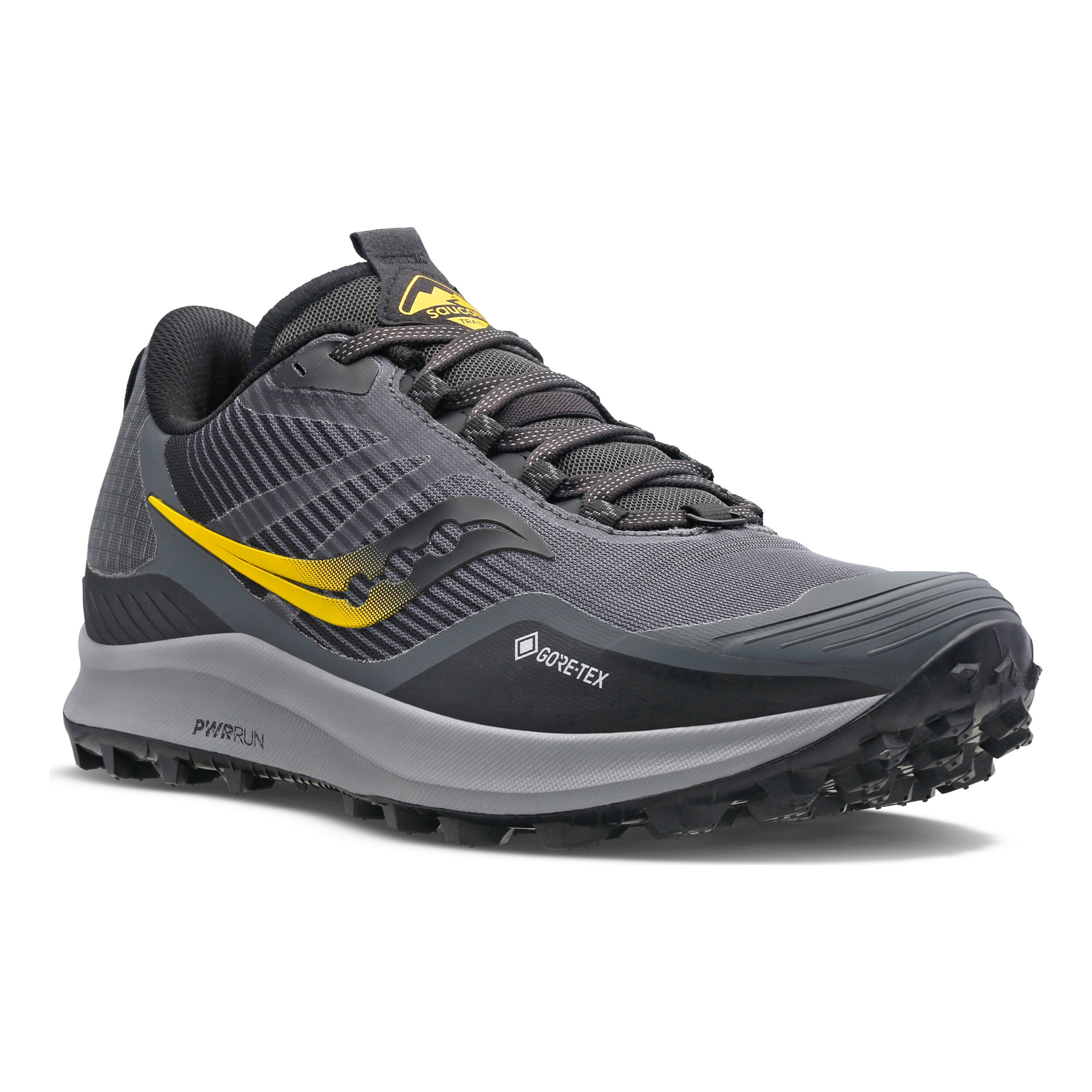 Peregrine 12 GTX Trail Running Shoe Men Grey Gold
