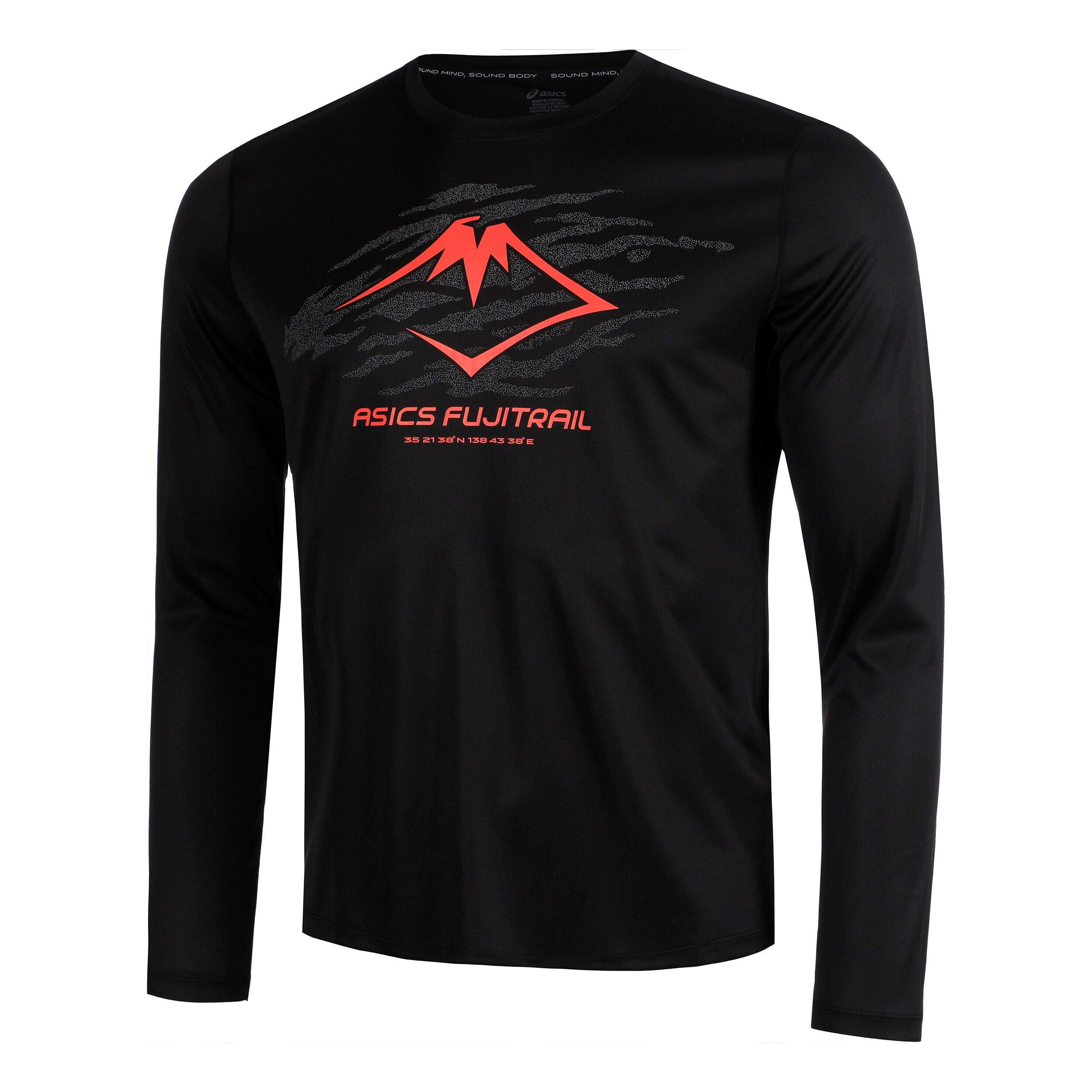 Buy ASICS Fujitrail Logo Long Sleeve Men Black, Orange in
