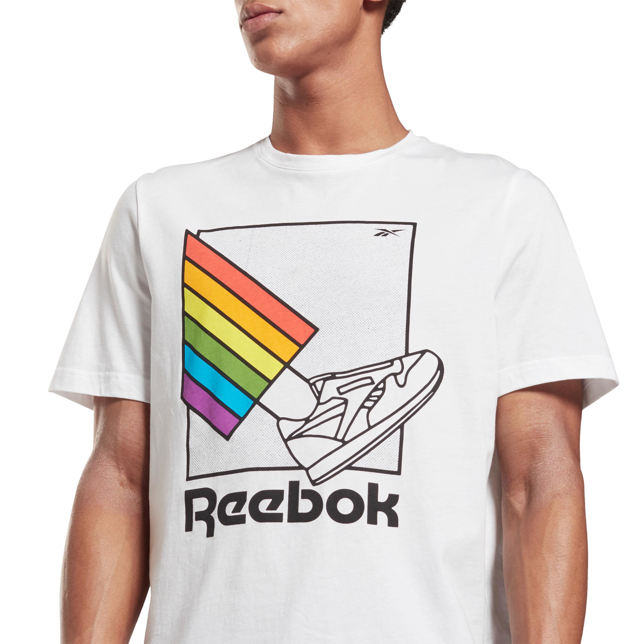 Buy Reebok TS Pride Graphic T Shirt Men White Multicoloured online Running Point COM