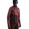 Pacer Winterized Half-Zip Running shirt Men - dark red, bronze