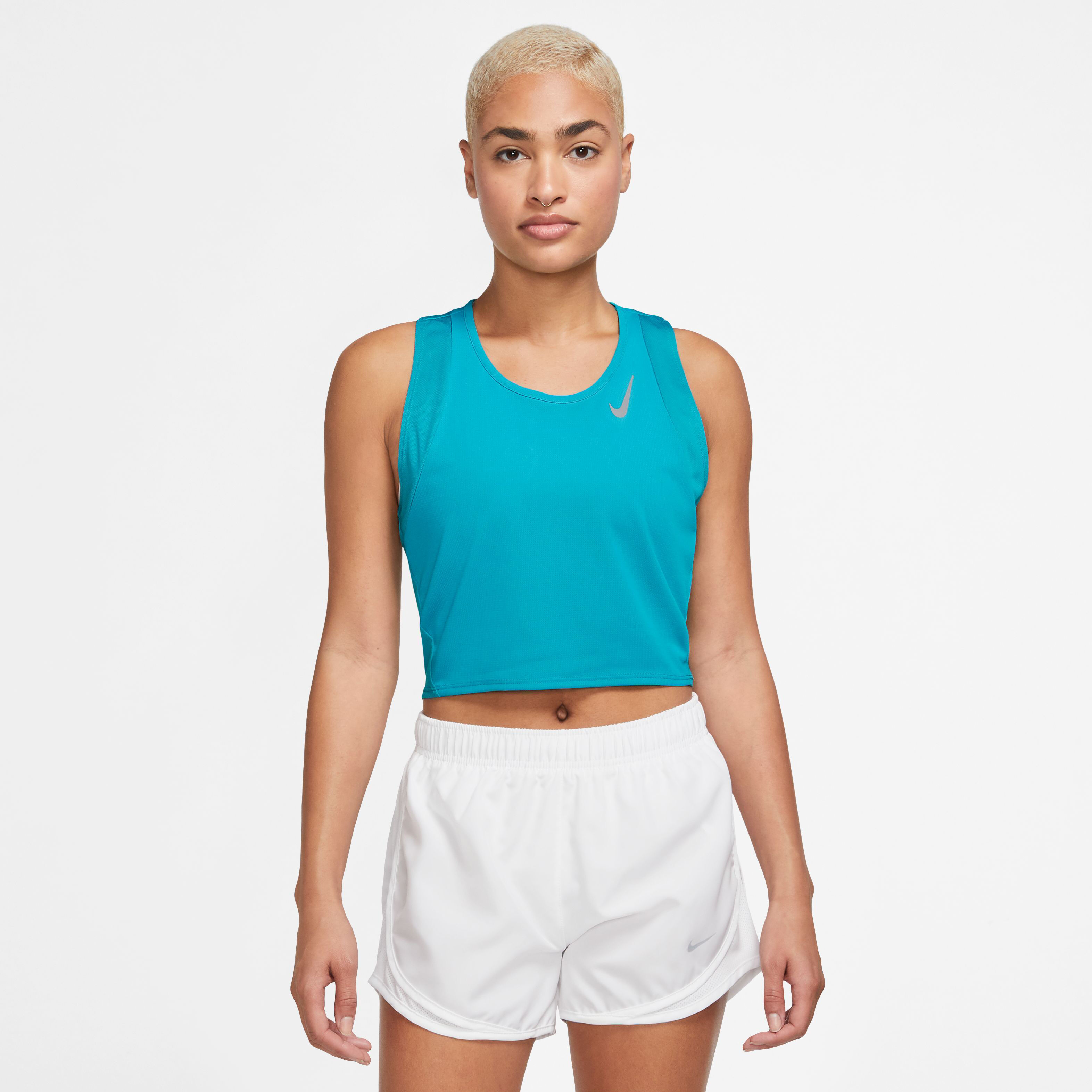 Nike cropped running tank top