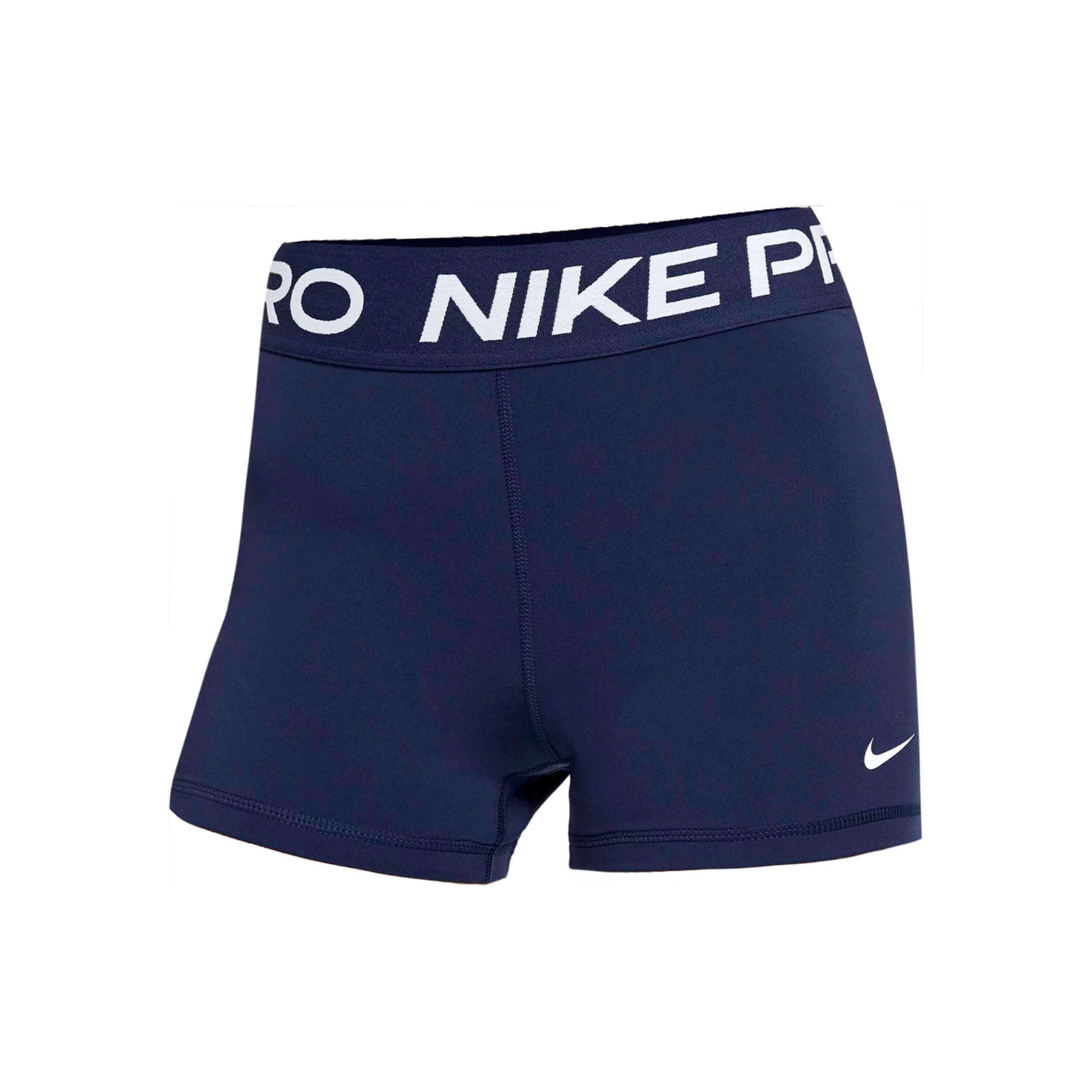 Buy Nike Pro 3in Shorts Women Dark Blue White online Running