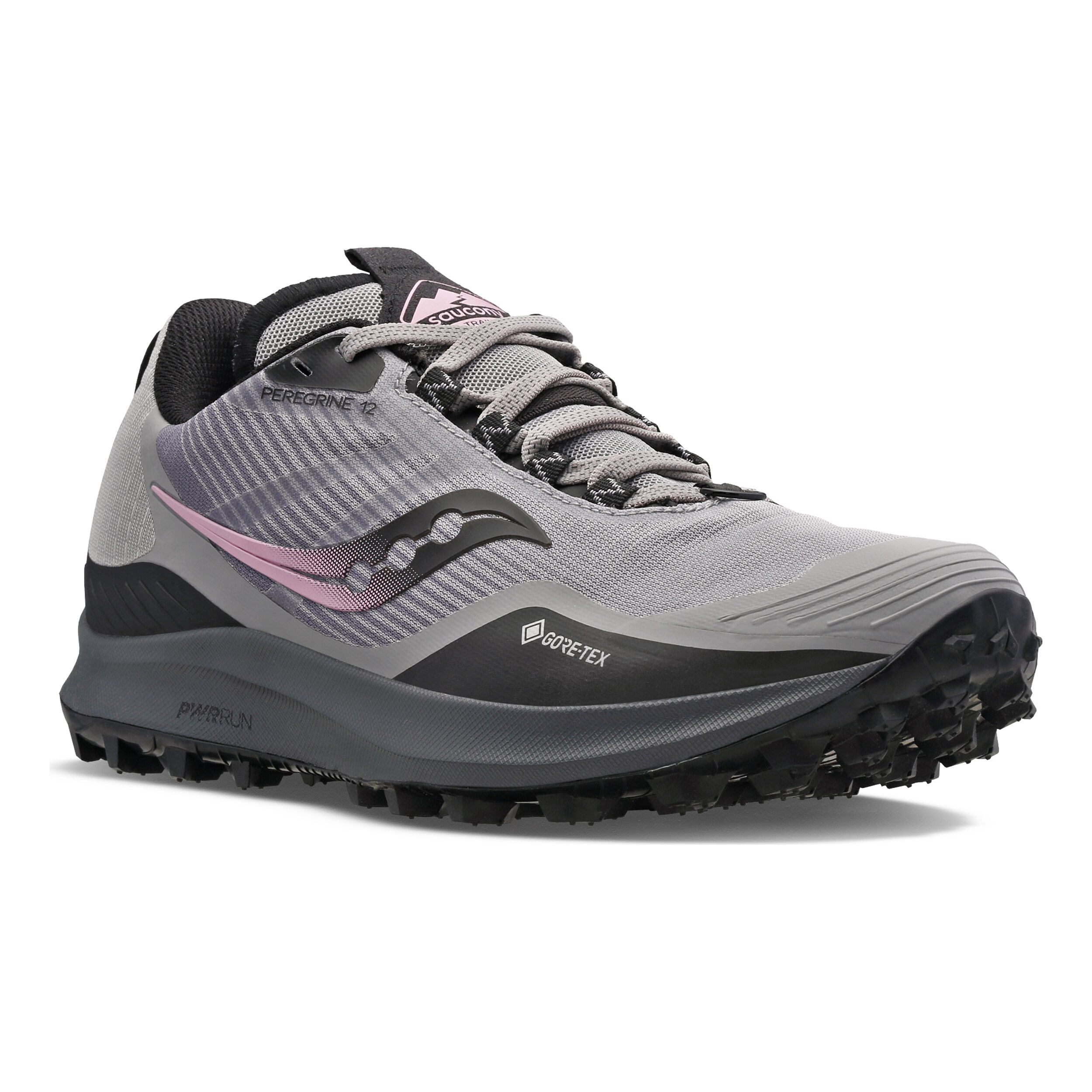 Buy Saucony Peregrine 12 GTX Trail Running Shoe Women Grey Beige