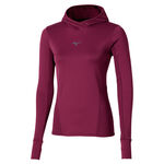Mizuno Clothing Mizuno Active Warmalite Hooded Running Shirt Women-Violet