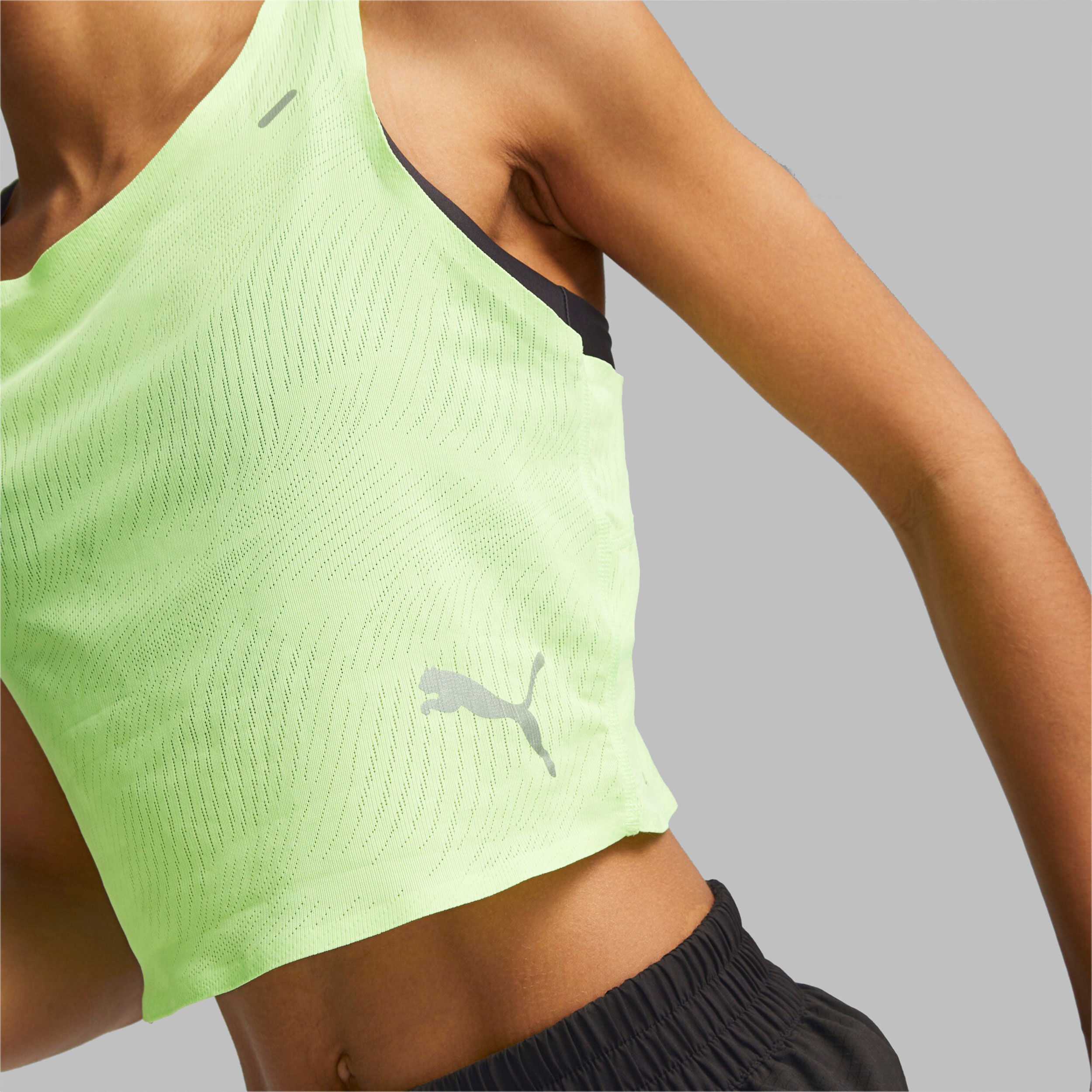 Buy Puma Run Ultraspun Crop Tank Top Women Green online Running Point COM