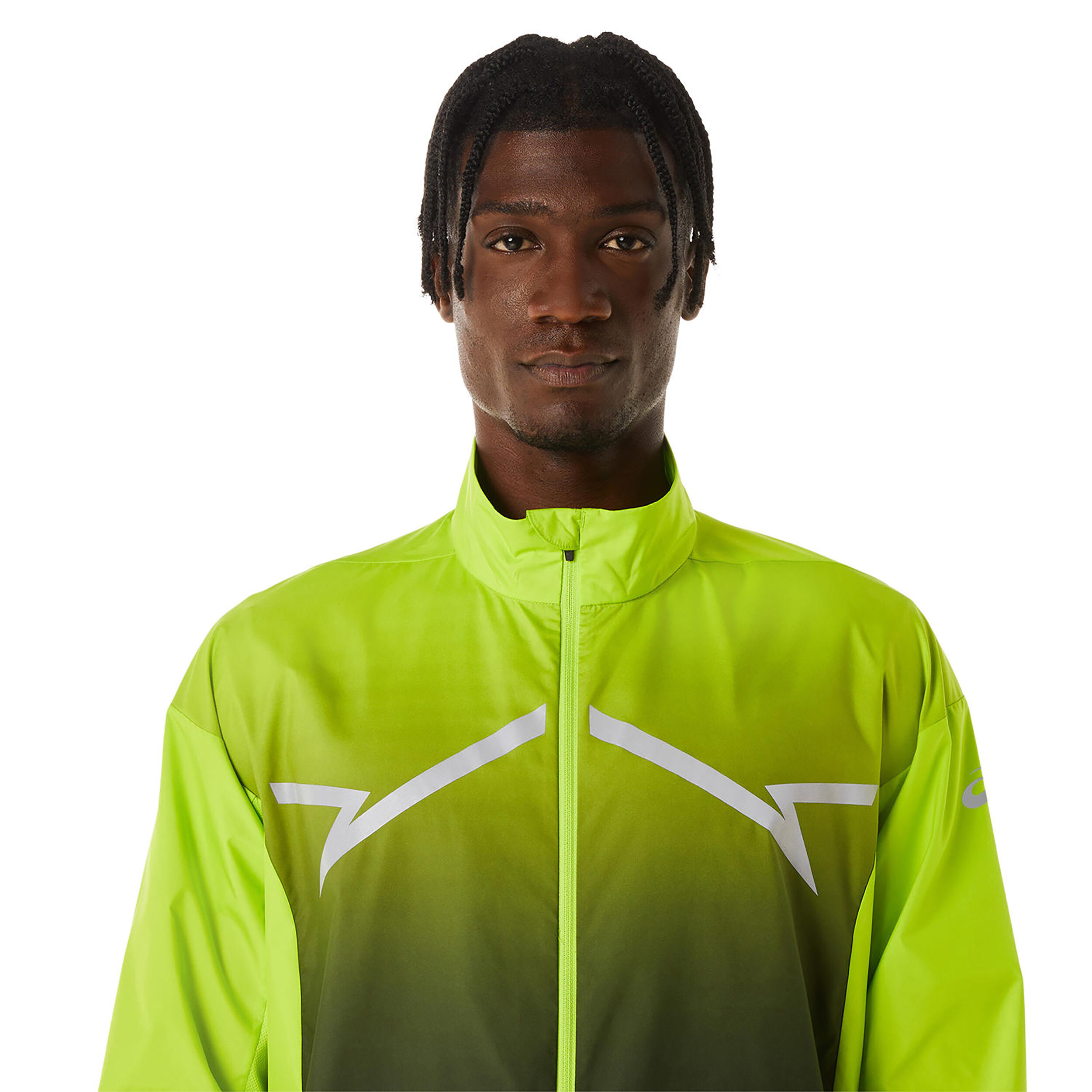 Neon green outlet running jacket