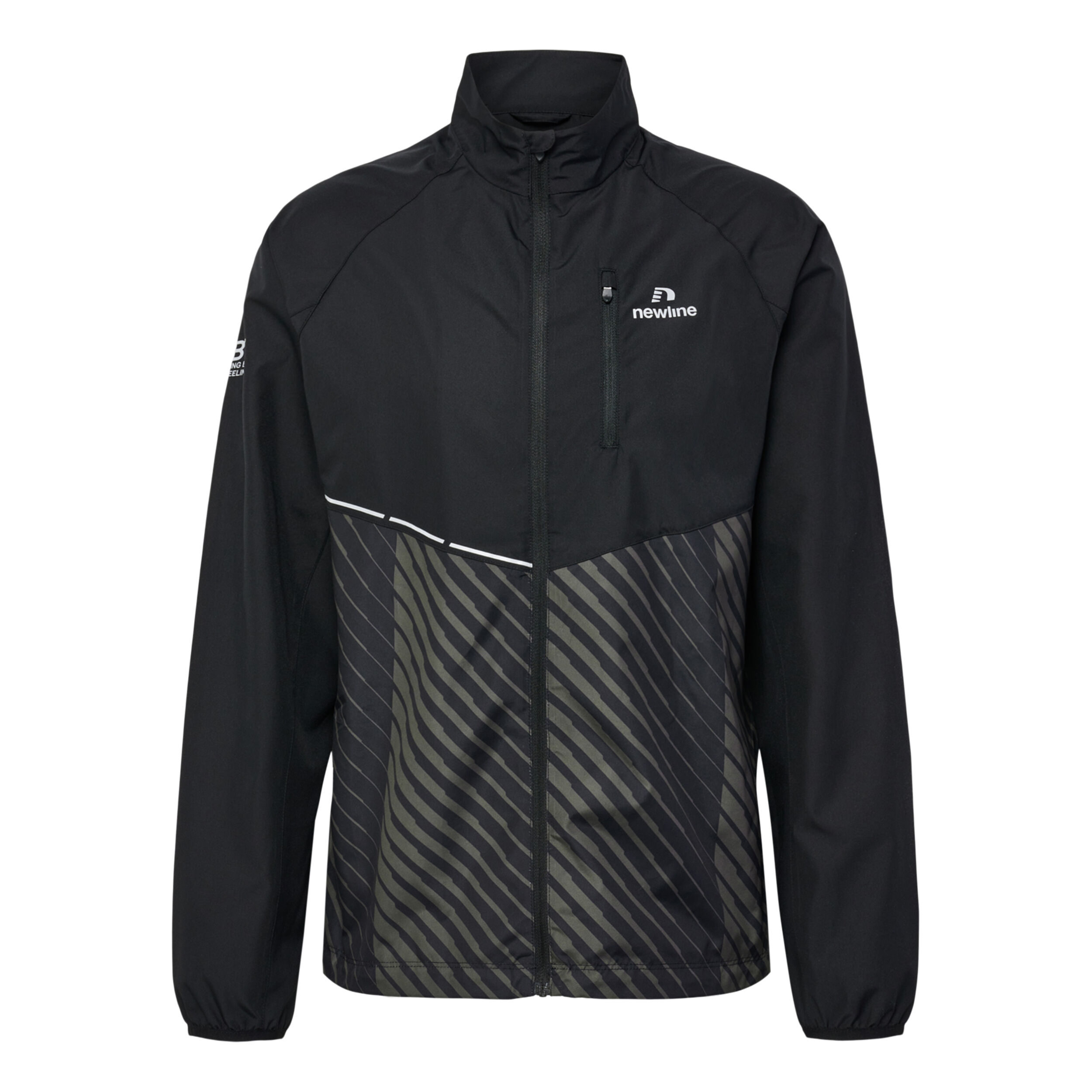 Buy Newline Pace Running Jacket Men Black Beige online Running Point COM