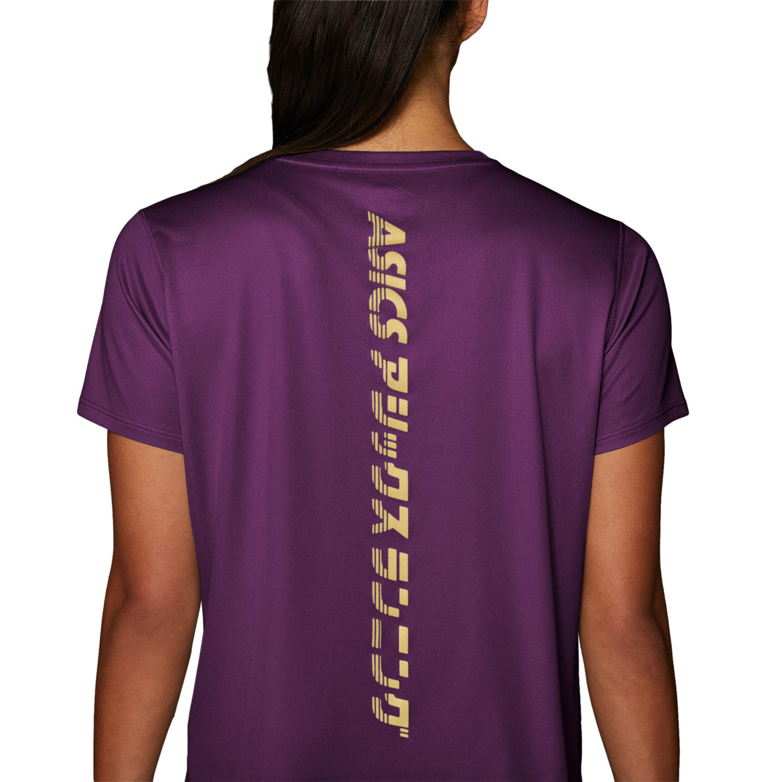 Asics t shirt junior violet best sale