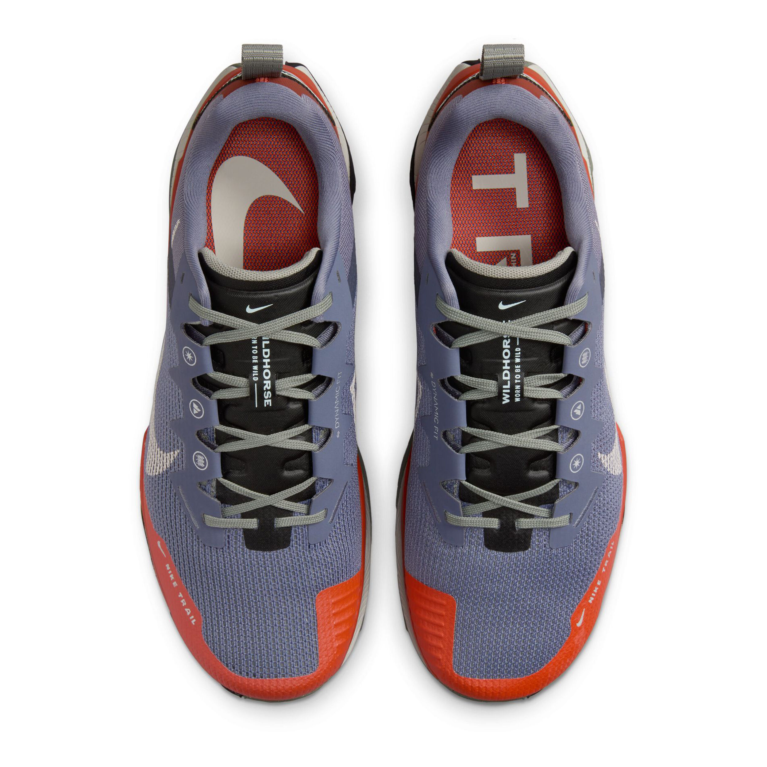 Shoes blue grey orange top