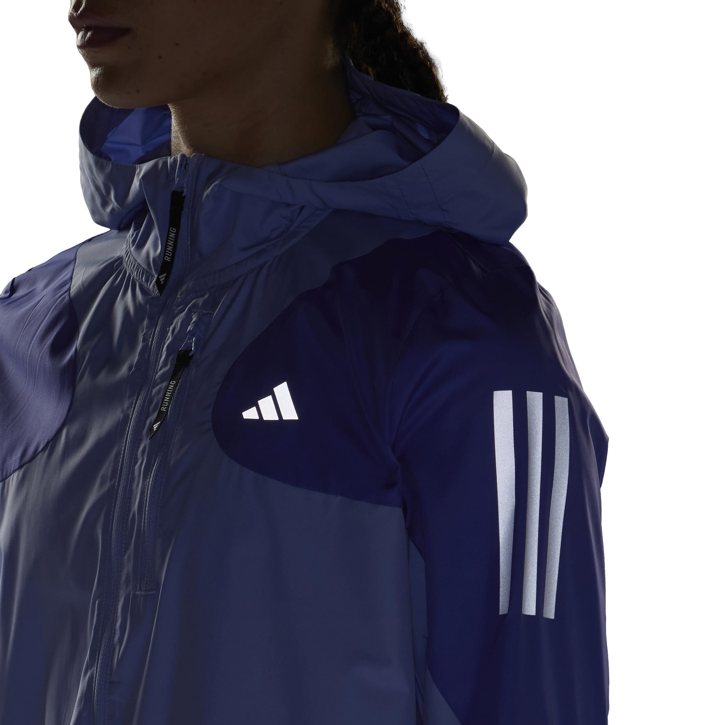Buy adidas Own The Running Jacket Women Blue, Violet in size