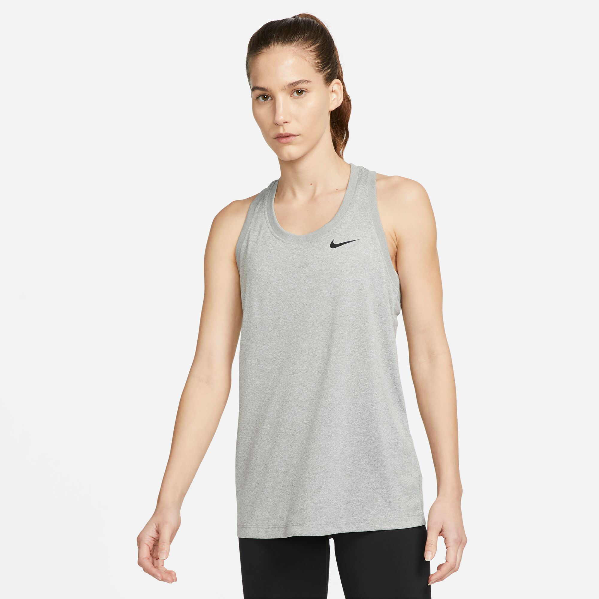 Buy Nike Dri Fit Regular Racerback Tank Top Women Lightgrey online Running Point COM