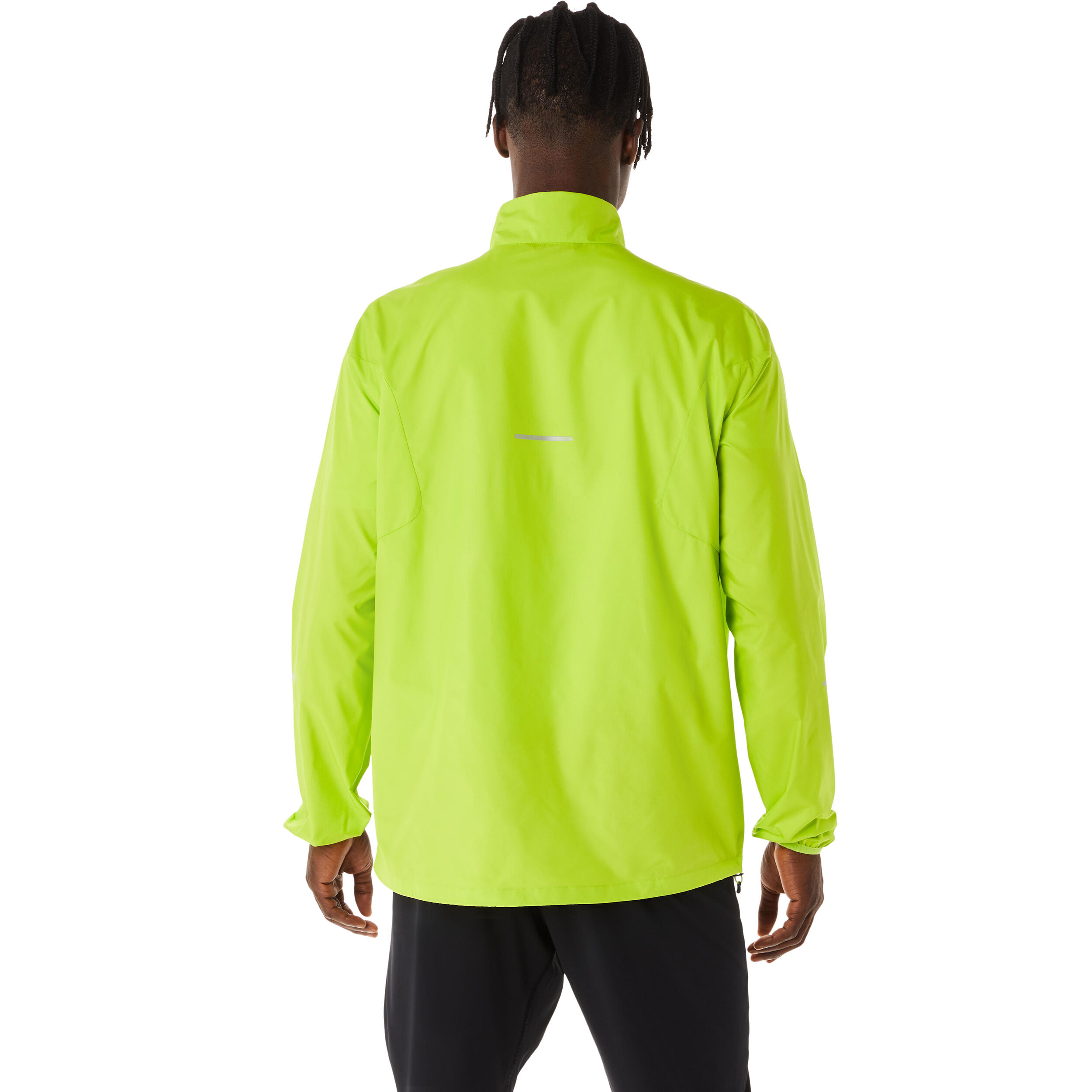 Buy ASICS Lite Show Running Jacket Men Neon Green Black online