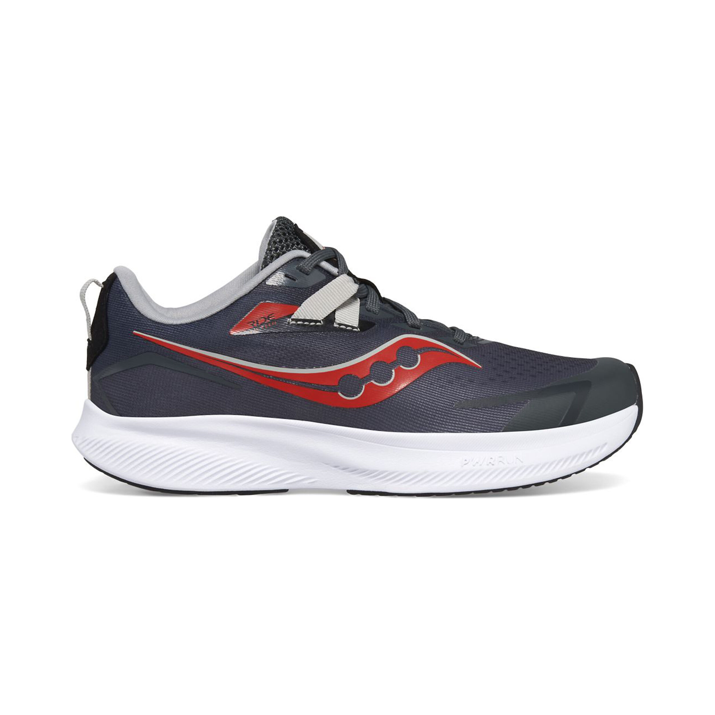Buy Saucony Ride 15 Neutral Running Shoe Kids Grey Black online Running Point COM