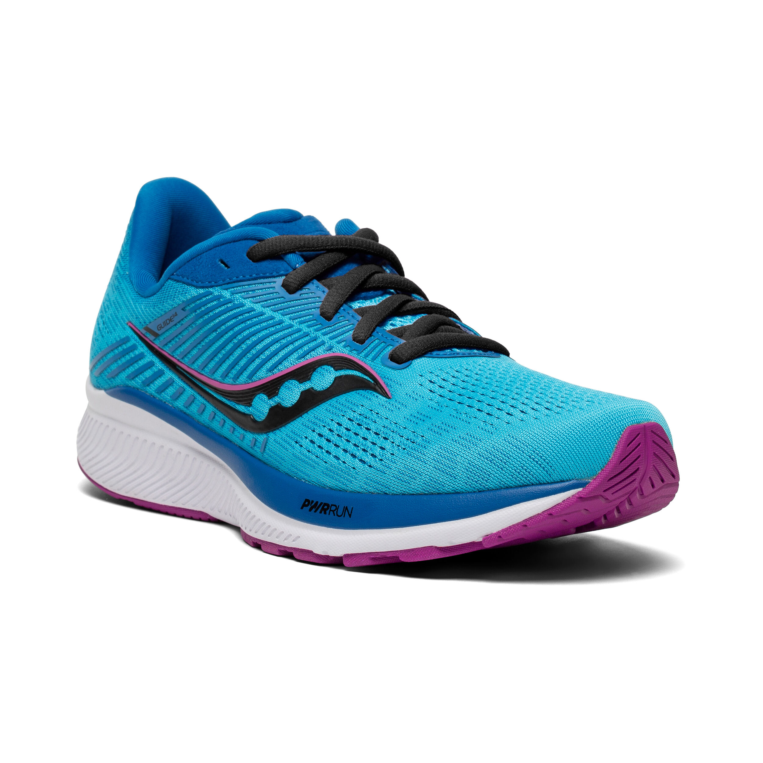 Buy Saucony Guide 14 Stability Running Shoe Women Light Blue Multicoloured in size 40 online Running Point COM