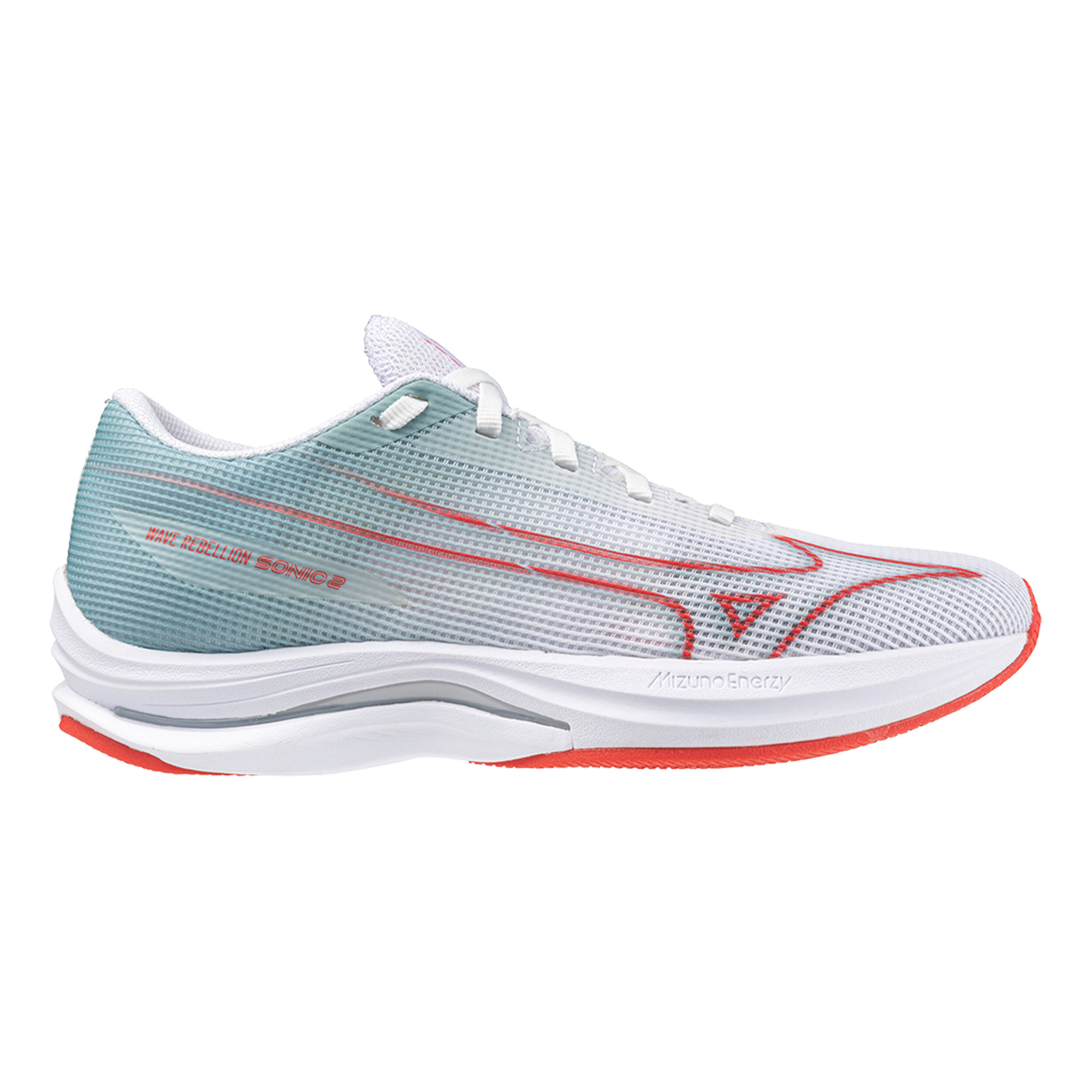 Buy Mizuno Wave Rebellion Sonic 2 Competition Running Shoe Women White Mint online Running Point COM