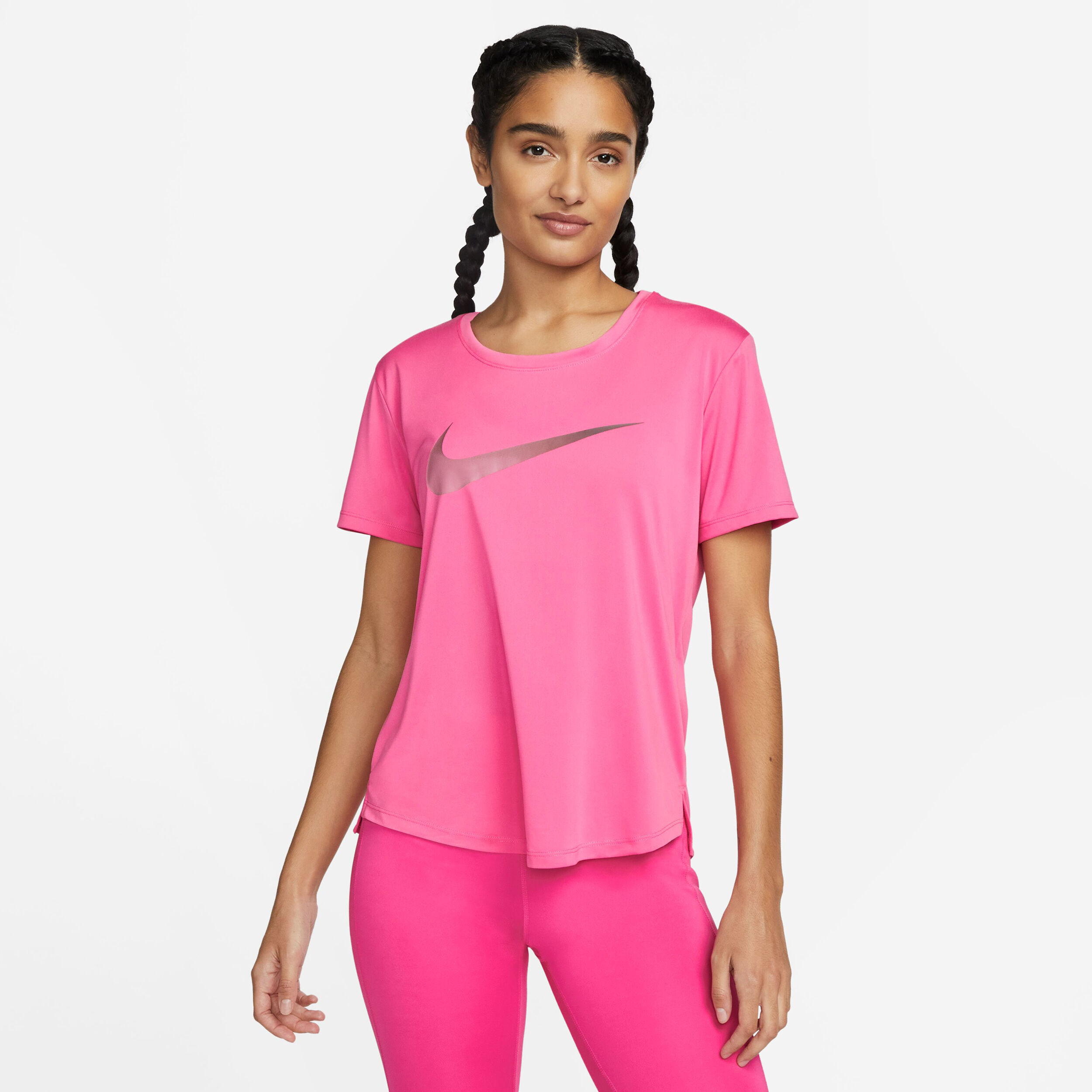 Buy Nike Dri-Fit One Swoosh HBR Running Shirt Women Pink in