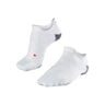 RU5 Race Invisible Running socks Women-white, grey