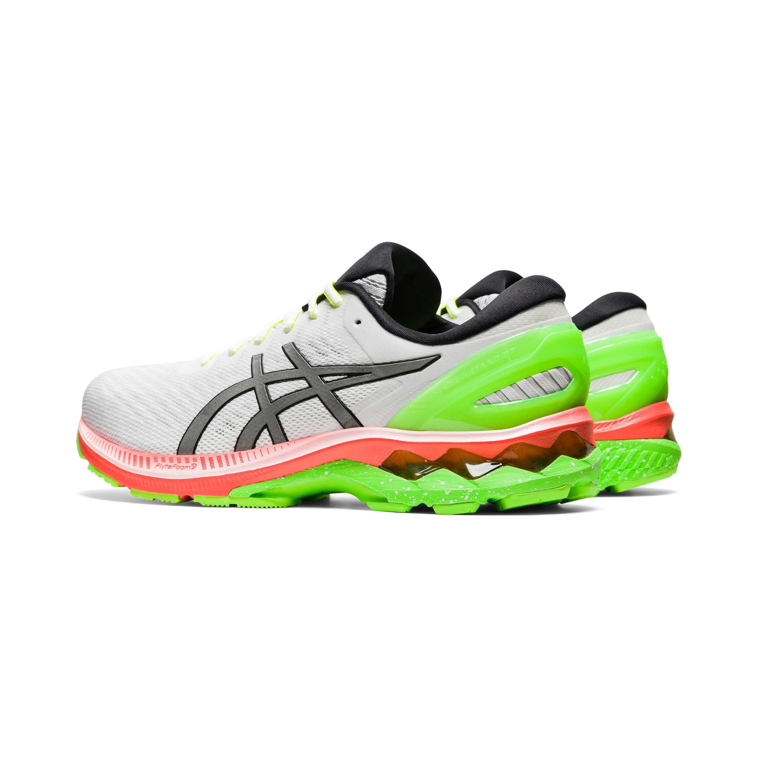 Buy ASICS Gel Kayano 27 Summer Lite Show Stability Running Shoe Men White Neon Green online Running Point COM