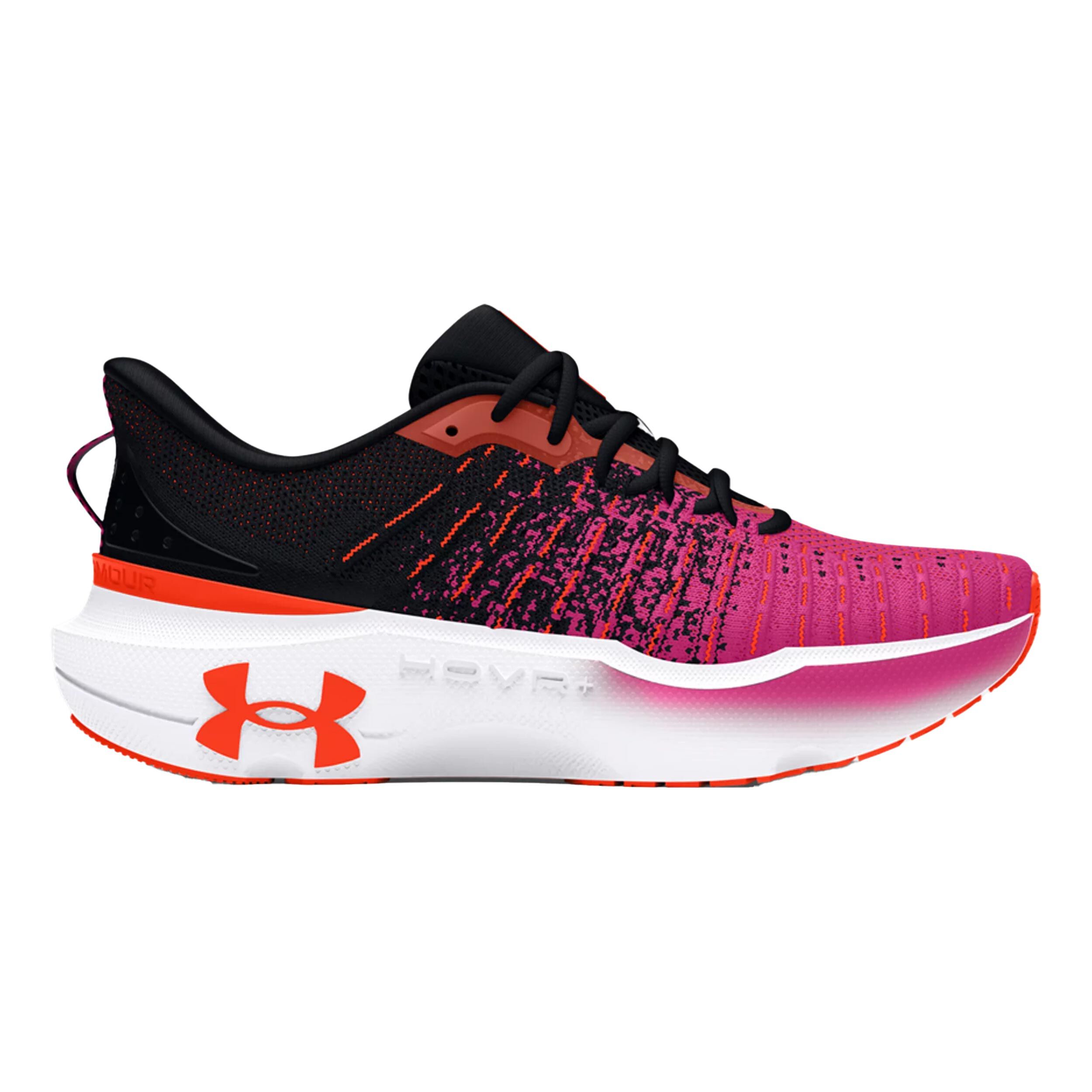 Black and orange under armour shoes top