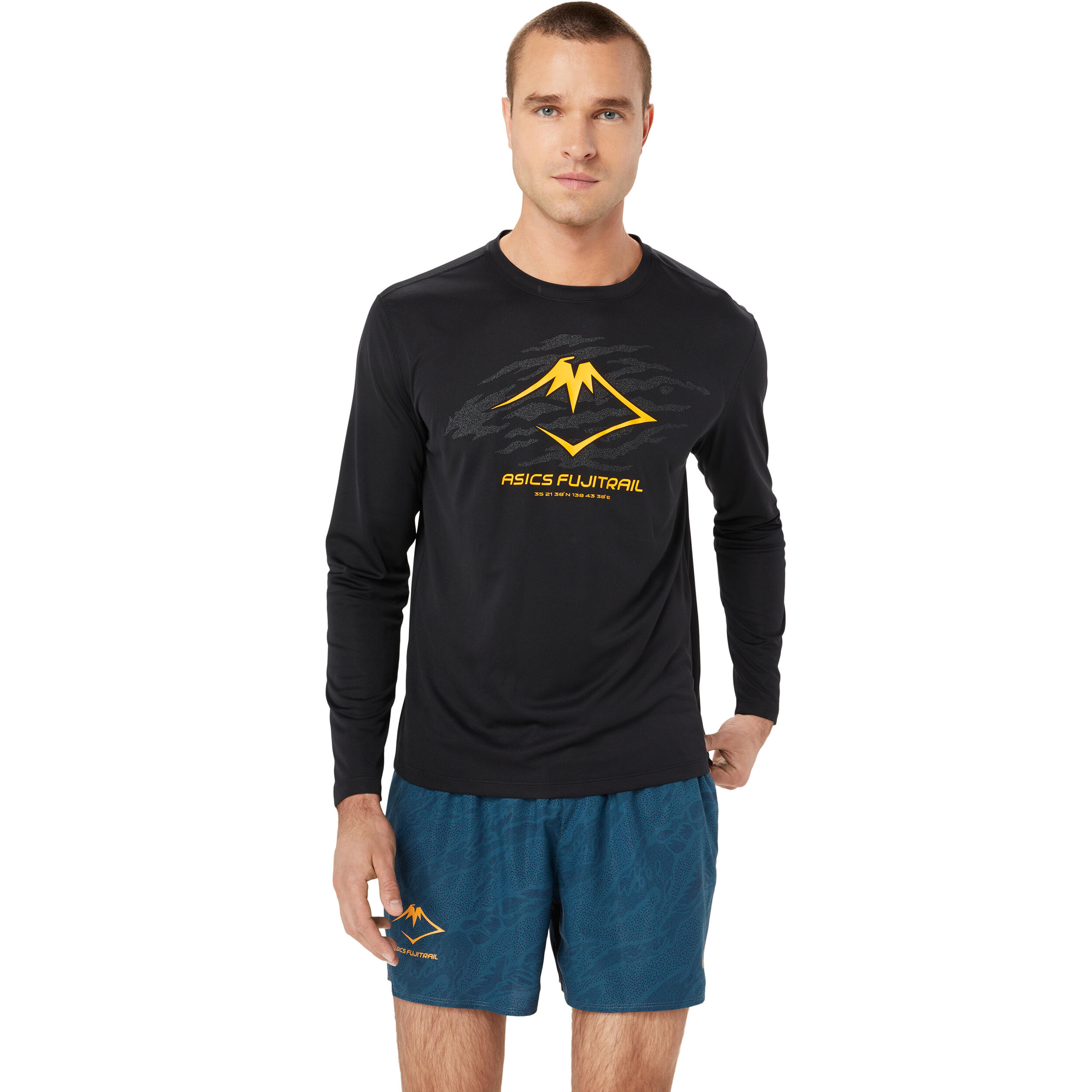 Buy ASICS Fujitrail Logo Long Sleeve Men Black online