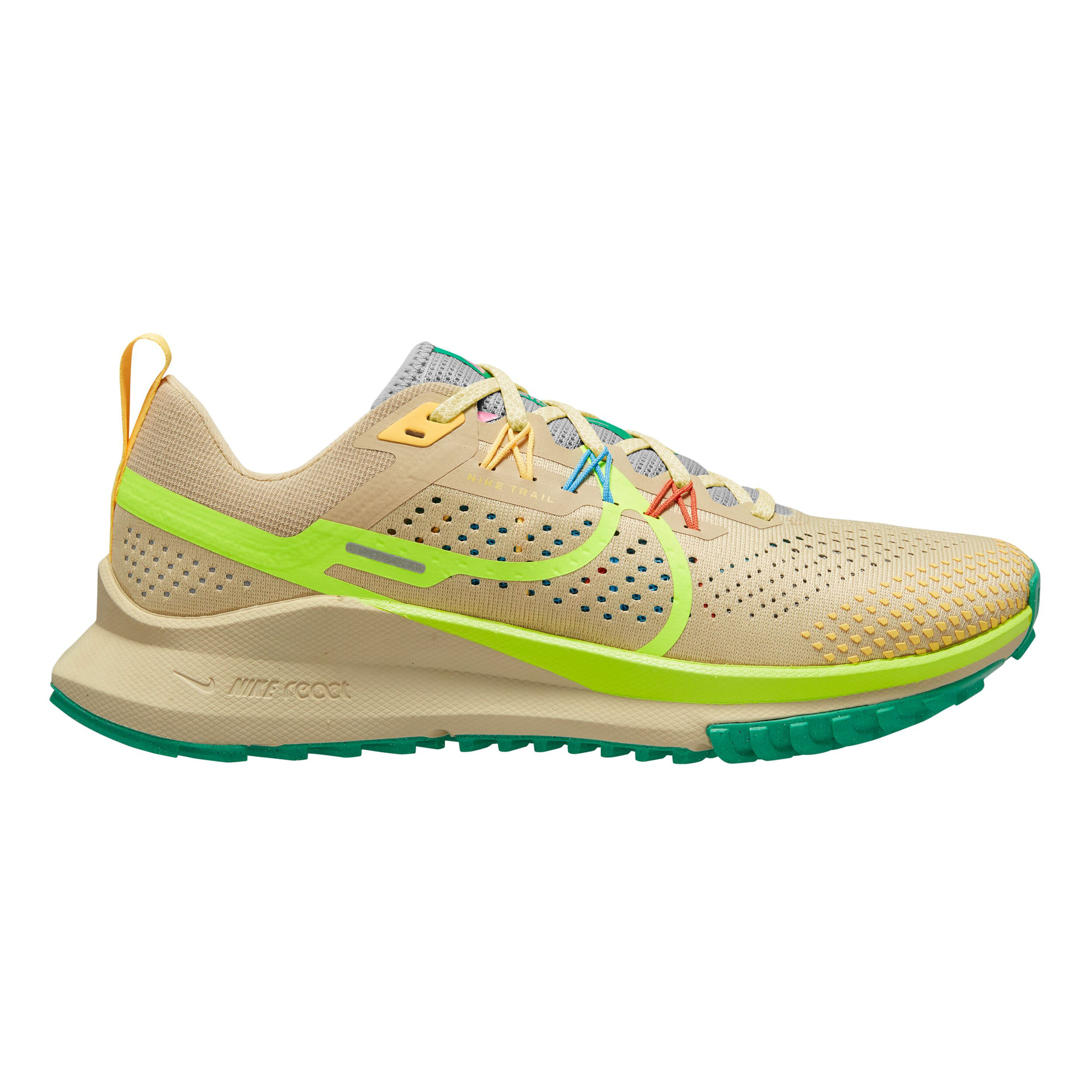 シューズ NIKE - Nike React Pegasus Trail4 Team Gold Volt Nike React Pegasus Trail Outdoor Running Trainers Team Gold