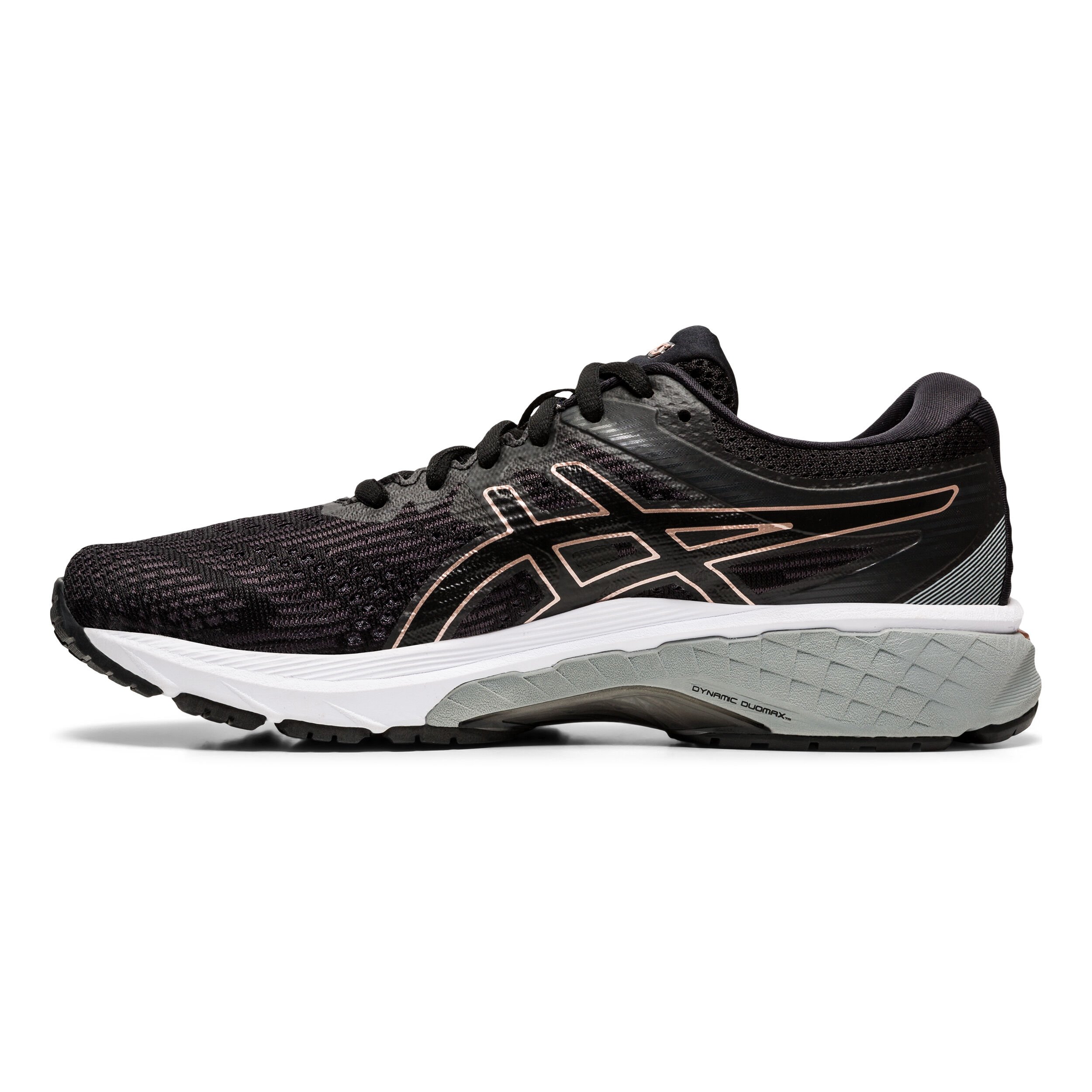 Buy ASICS GT 2000 8 Stability Running Shoe Women Black Gold in size 42 5 online Running Point COM