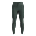 Odlo Clothing Odlo Zeroweight Warm Reflective Running Tights Women-Olive