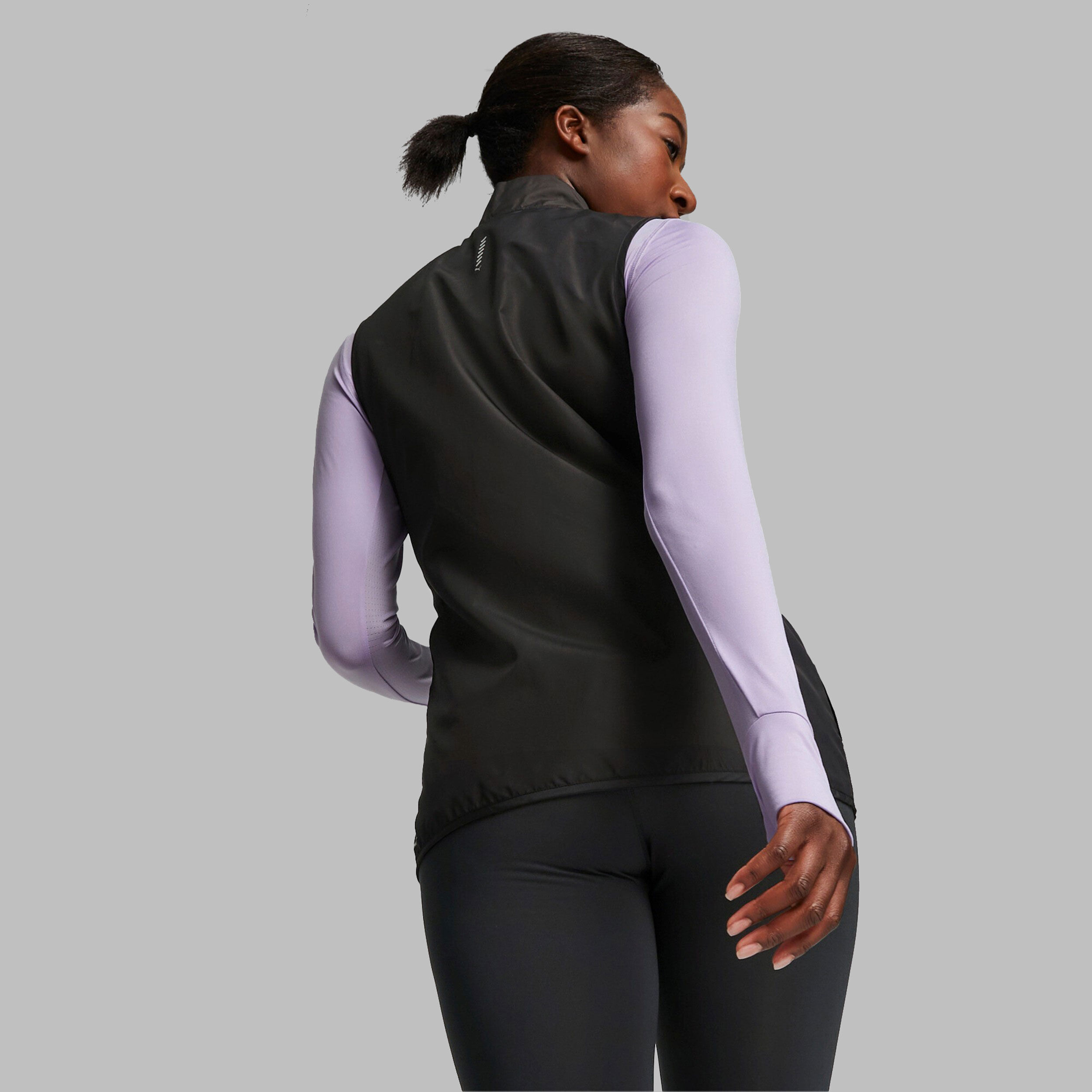 Running puffer vest cheap