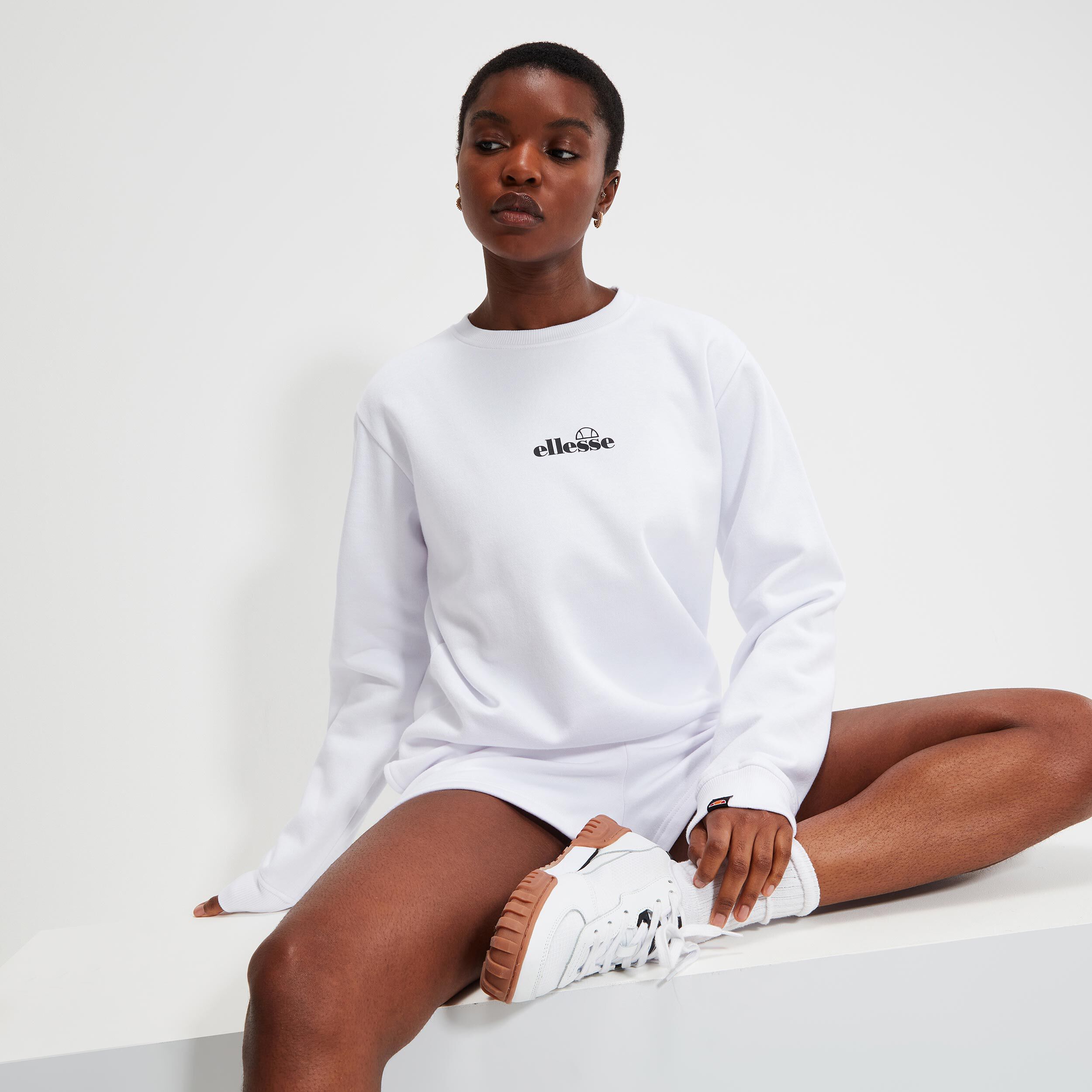 Ellesse white sweatshirt deals