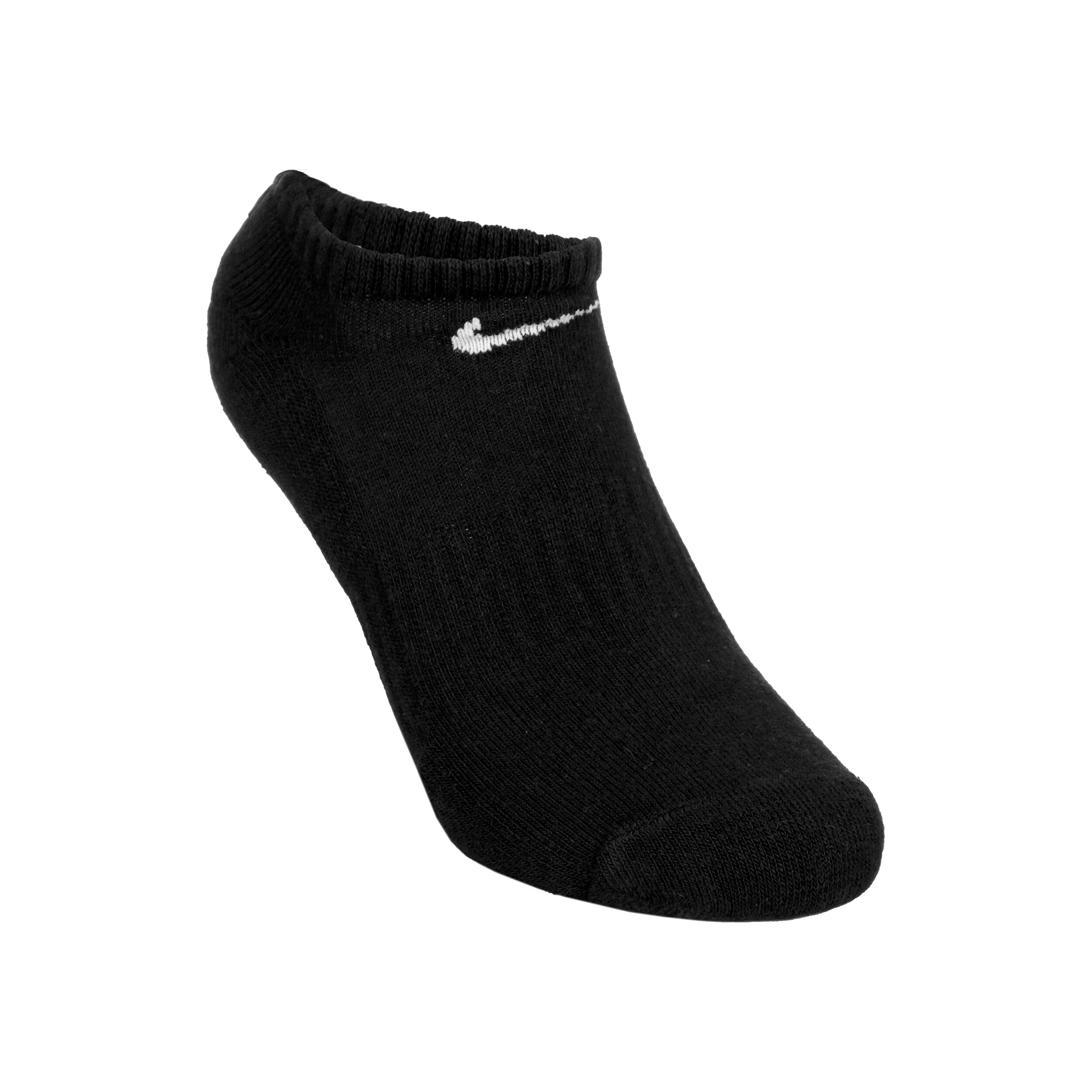 Buy Nike Everyday Lightweight No Show Sports Socks 3 Pack Black White online Running Point COM