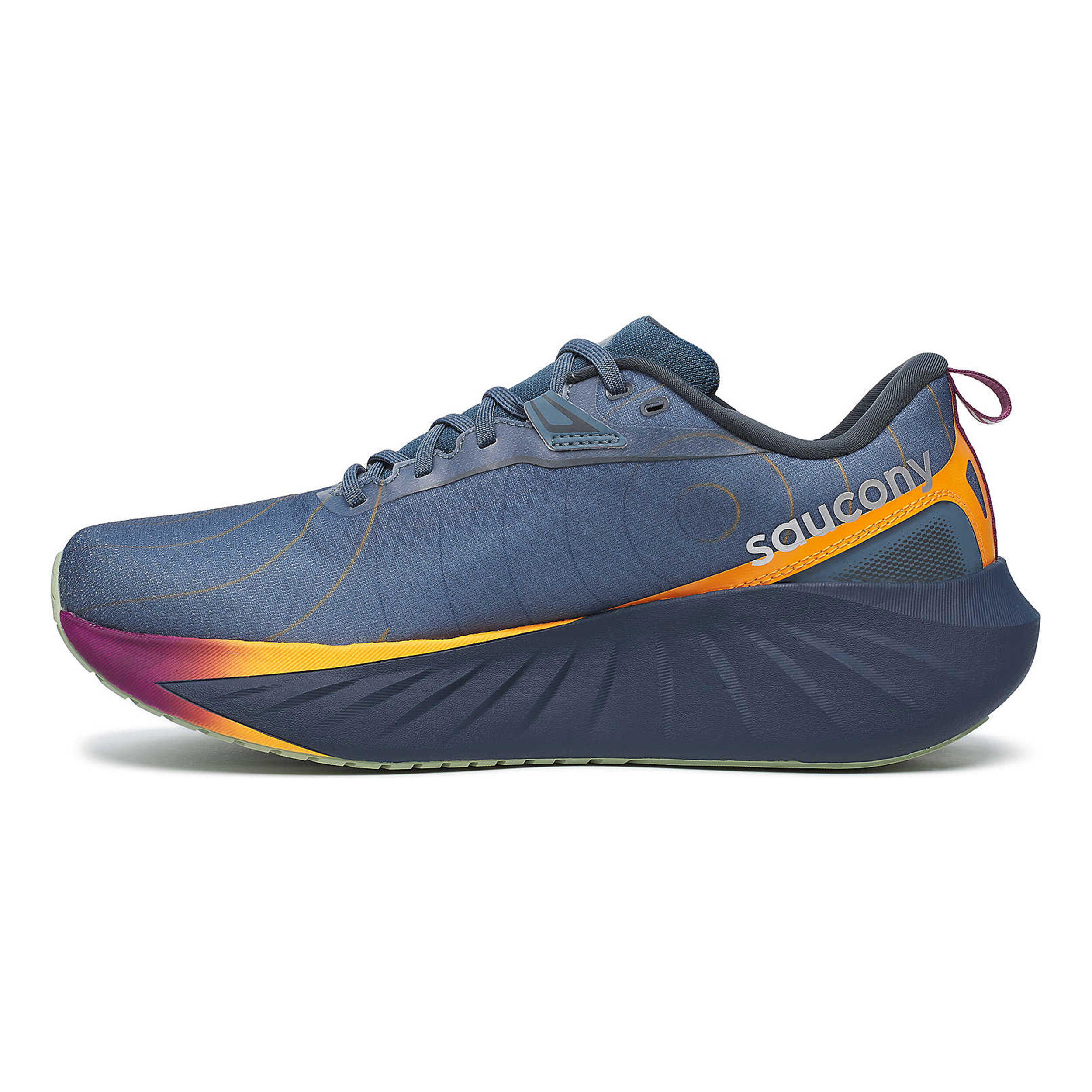Buy Saucony Triumph 22 GTX Neutral Running Shoe Men Blue Grey Orange online Running Point COM