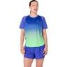 Road Fade Running shirt Women-blue, green