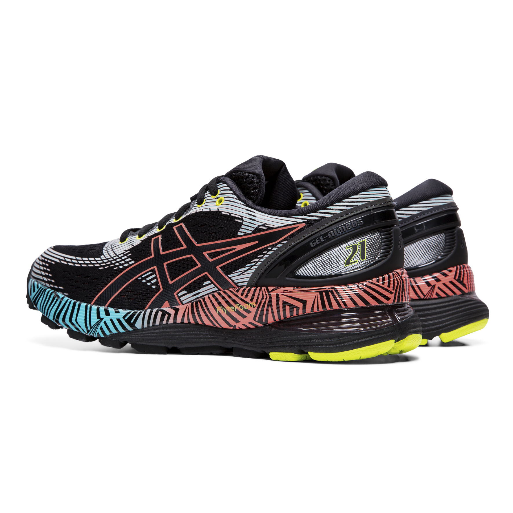 Buy ASICS Gel Nimbus 21 Lite Show Neutral Running Shoe Women Black Turquoise online Running Point COM