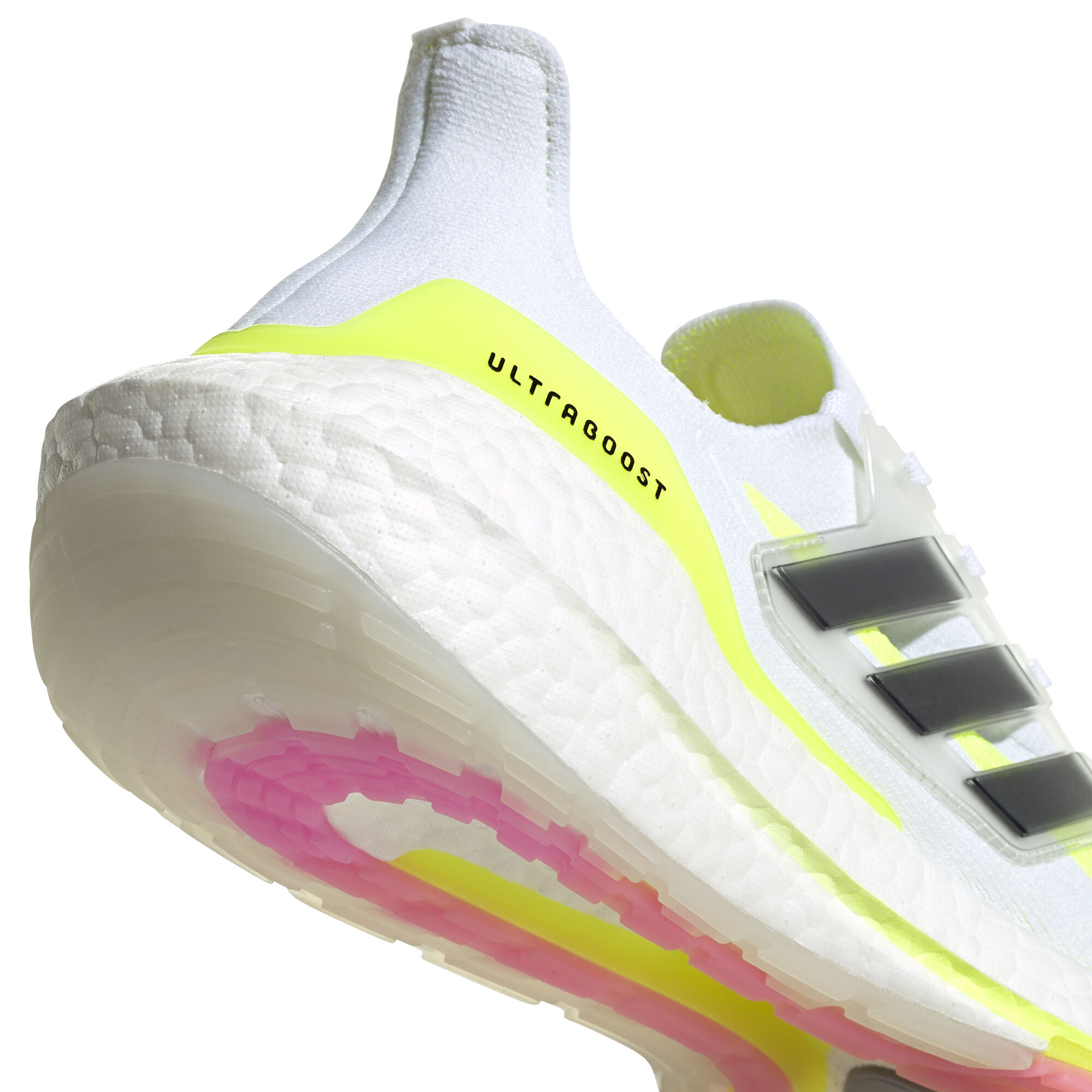 Buy adidas Ultraboost 21 Neutral Running Shoe Men White Neon Yellow online Running Point COM
