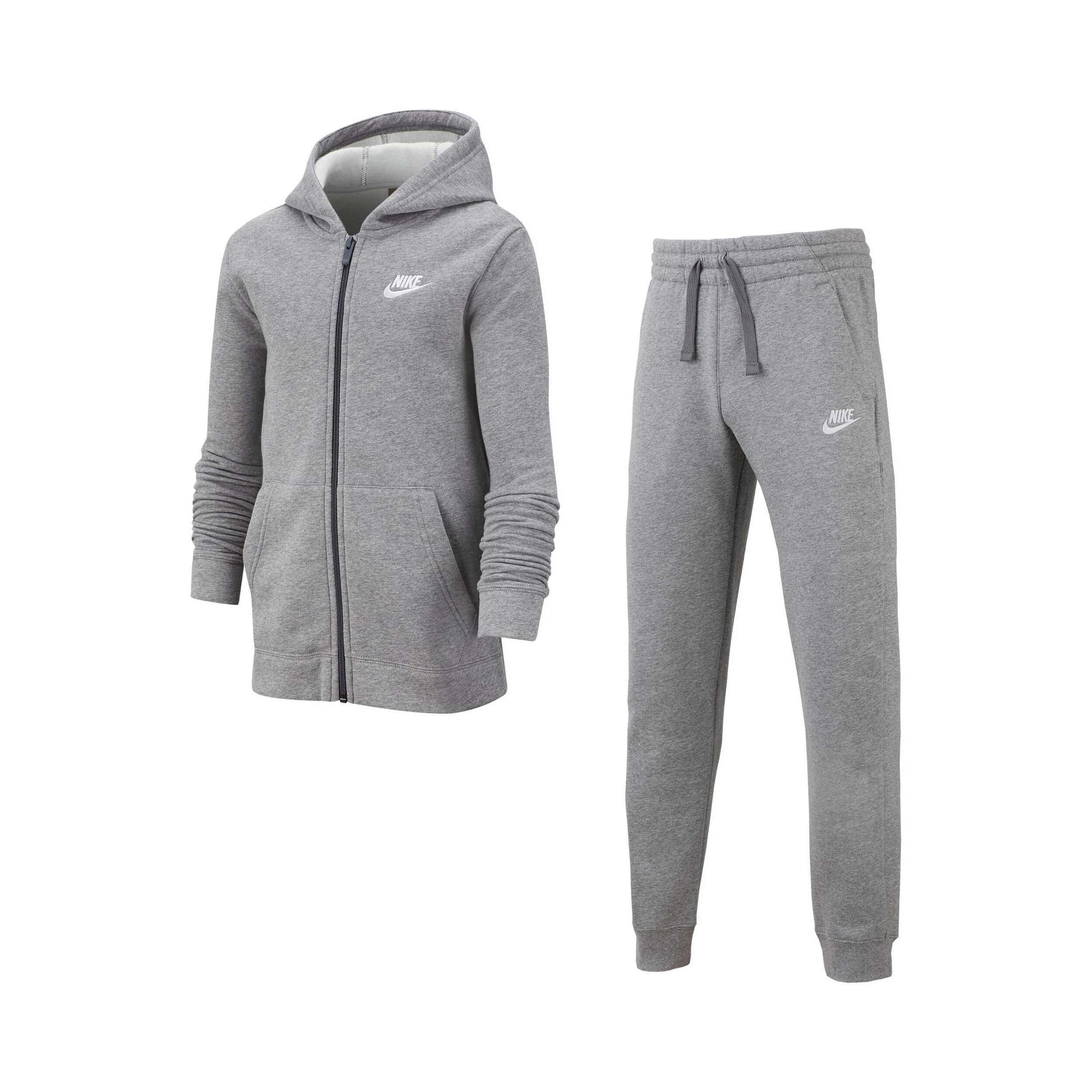 Boys nike tracksuit grey deals
