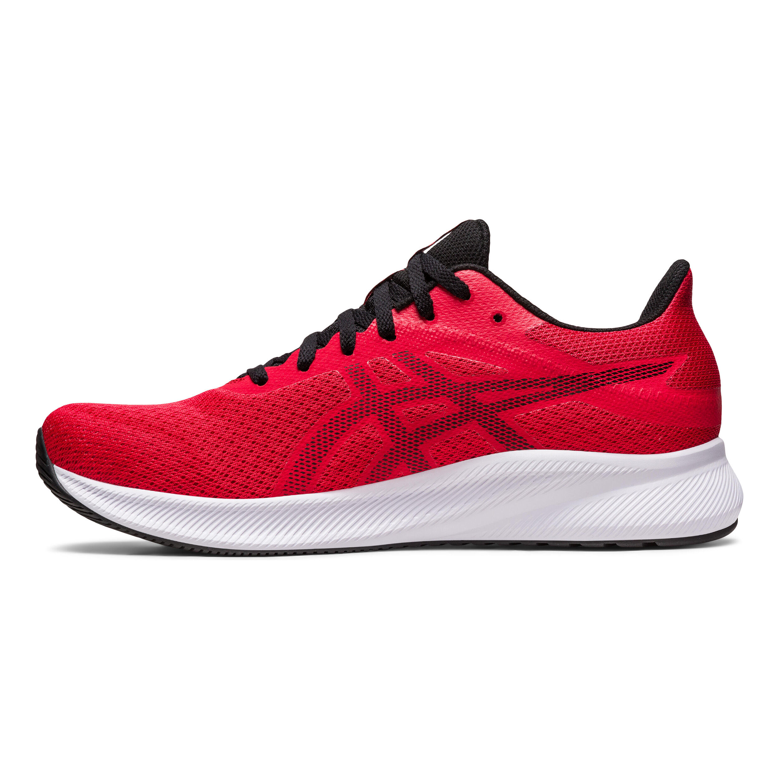 Asics mens red running shoes on sale