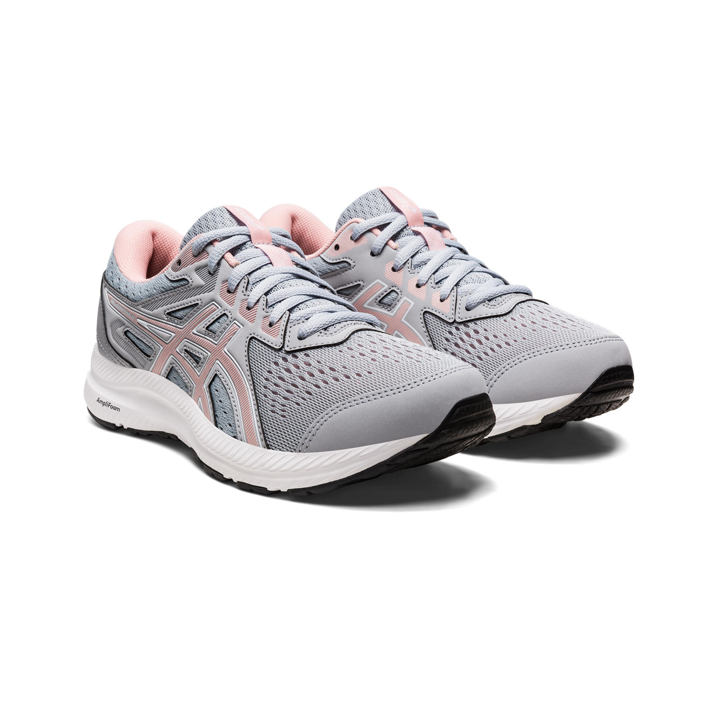 Buy ASICS Gel Contend 8 Neutral Running Shoe Women Grey Pink in size 39 5 online Running Point COM