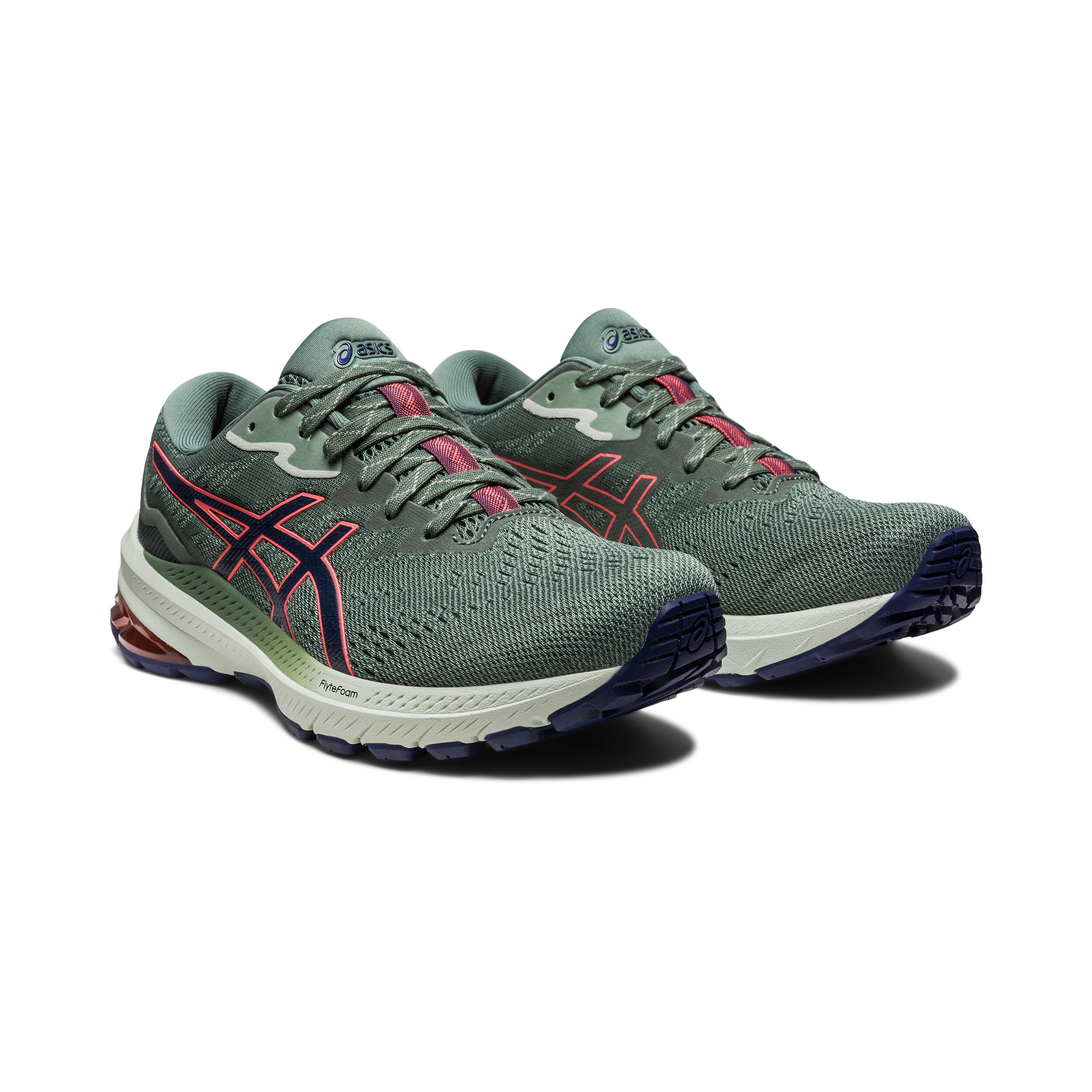 Buy ASICS GT 1000 11 TR Trail Running Shoe Women Dark Green Pink
