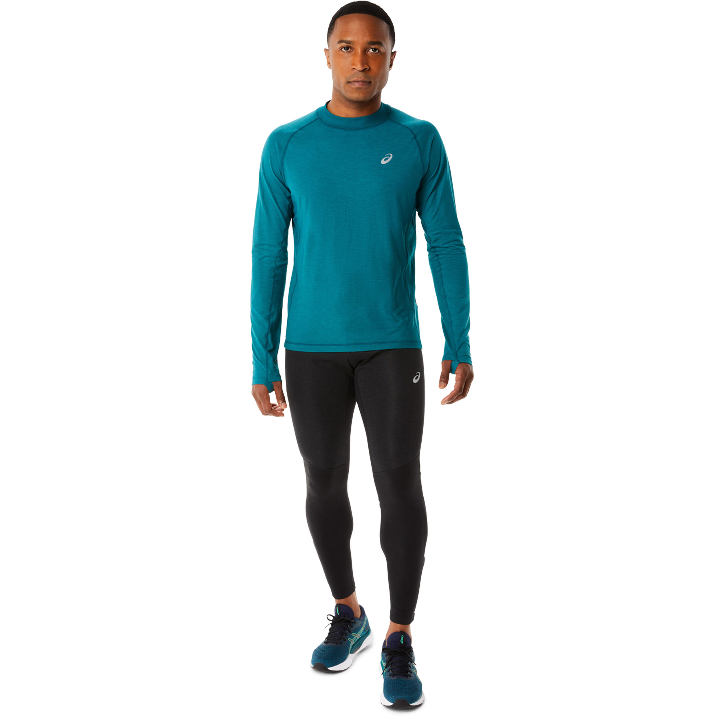 Buy ASICS Winter Running Tops Men Turquoise online Running Point COM