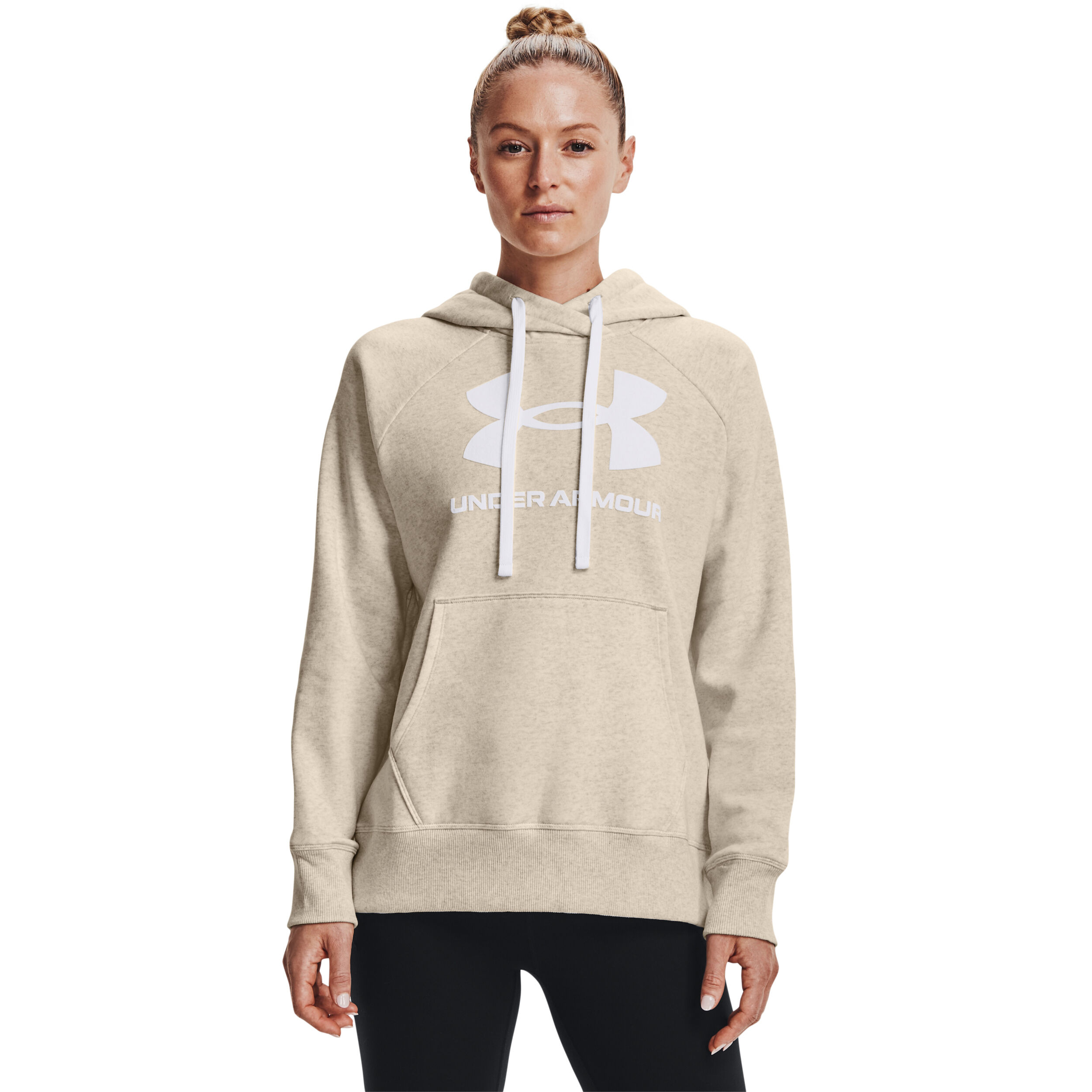 Women's ua rival fleece logo hoodie outlet