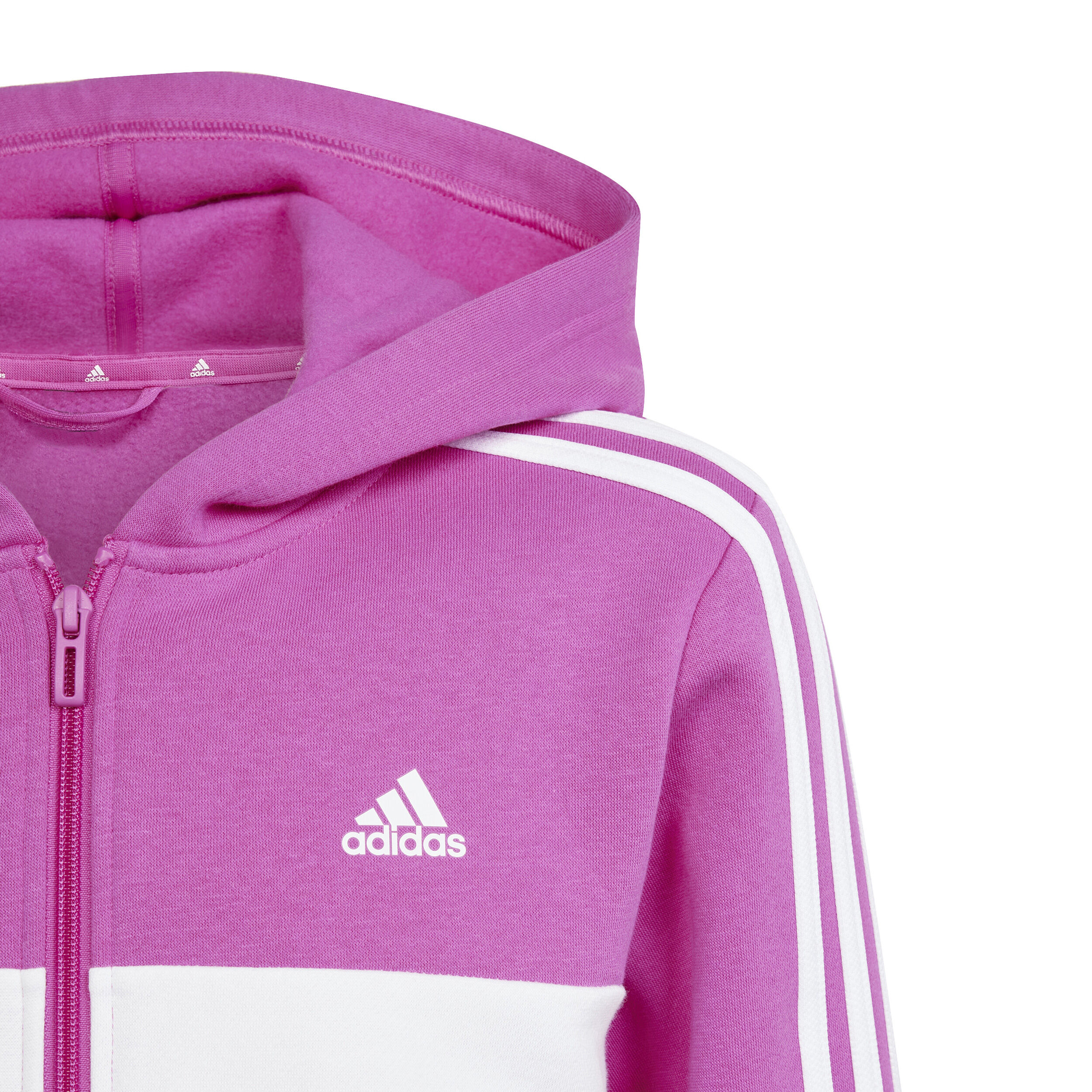 Girls pink adidas tracksuit online