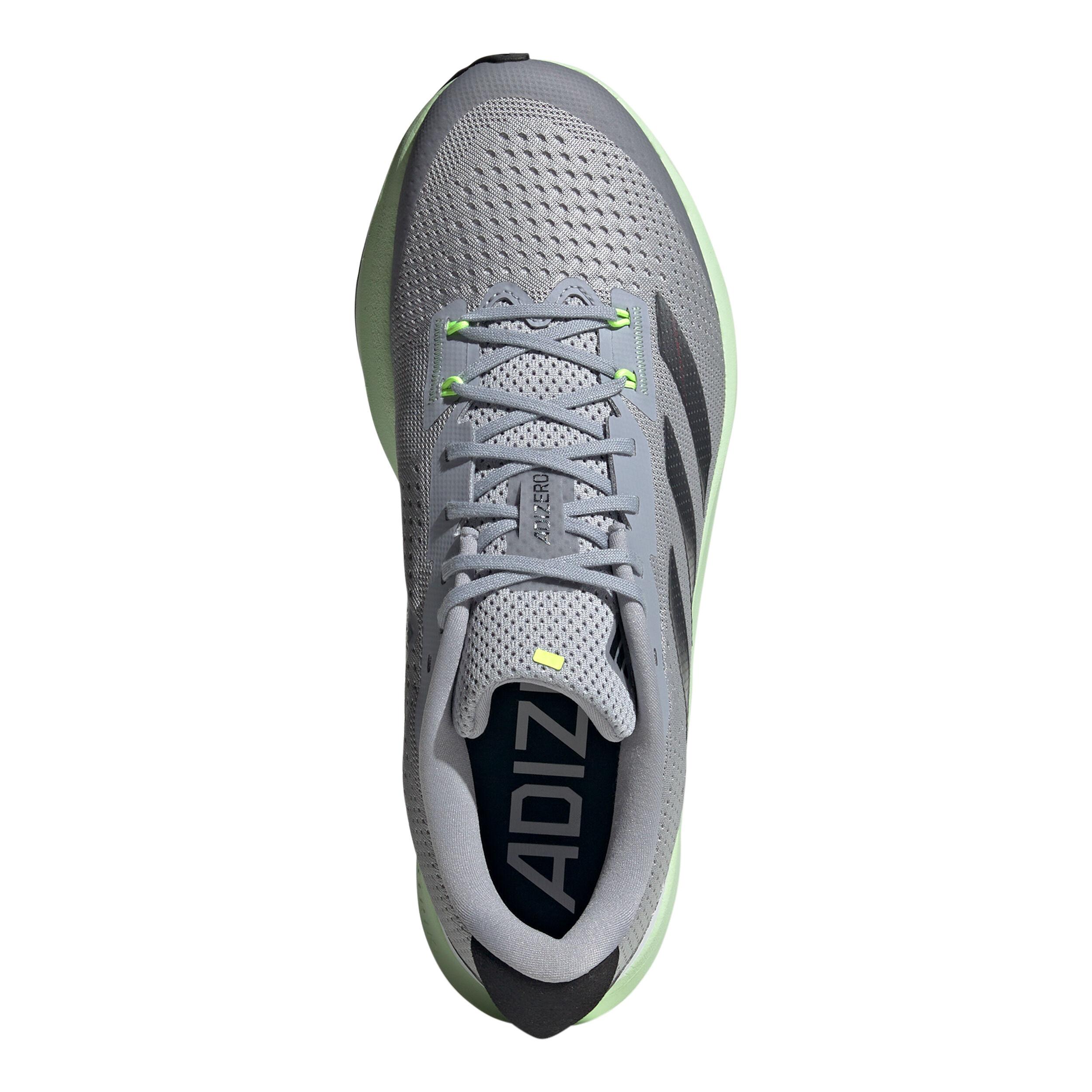 Grey and green tennis shoes discount
