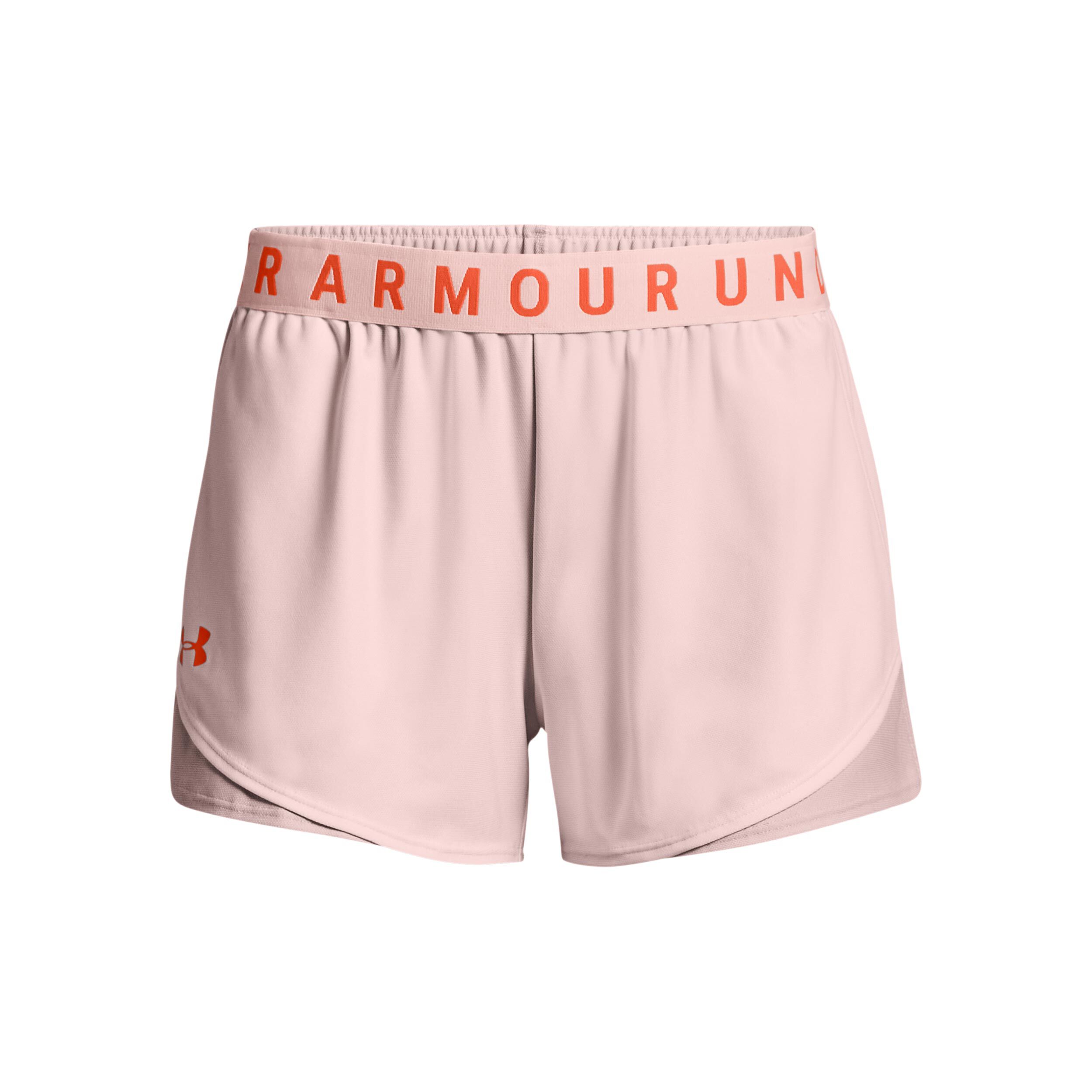 Pink under armour shorts sales