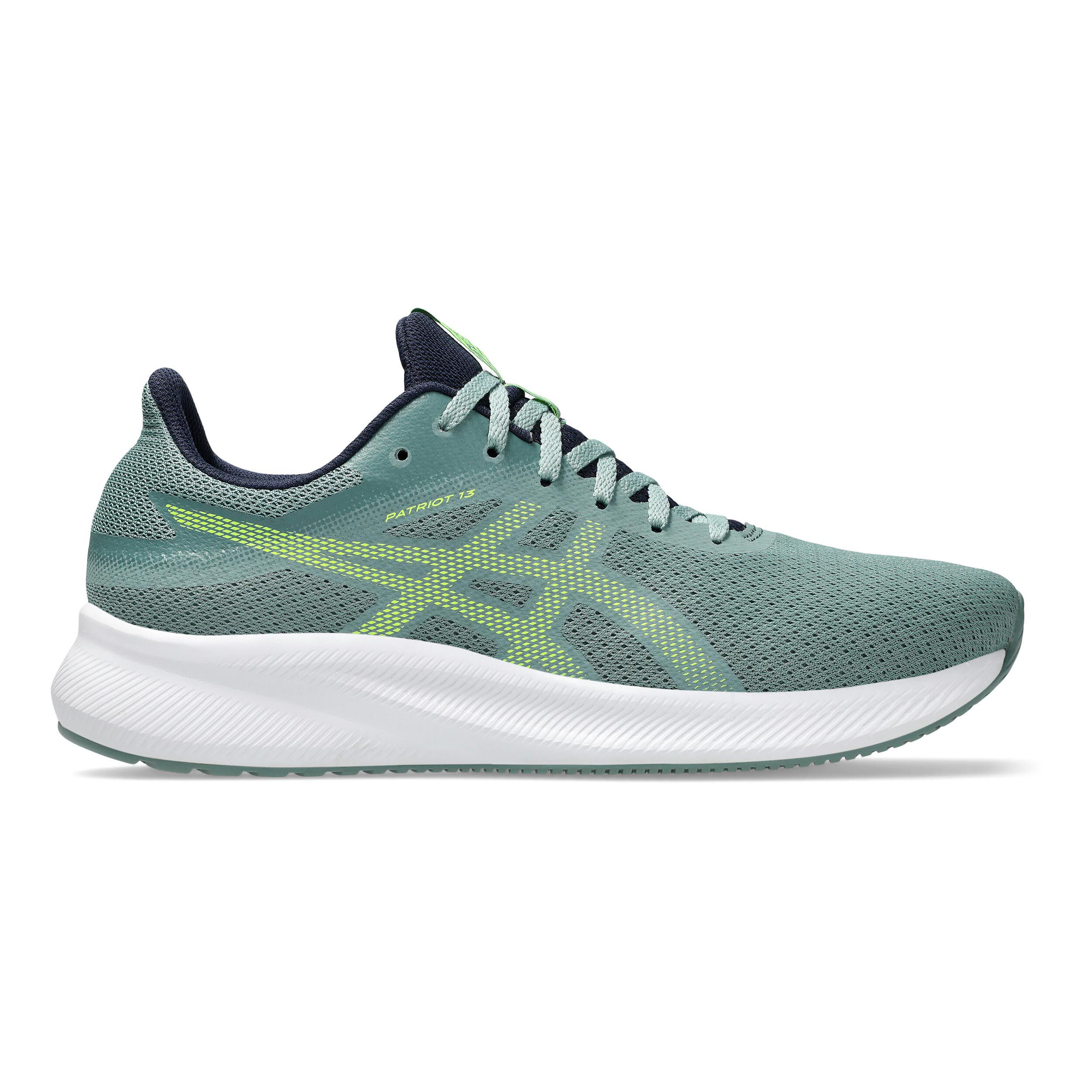 Buy ASICS Patriot 13 Neutral Running Shoe Men Grey Green online Running Point COM