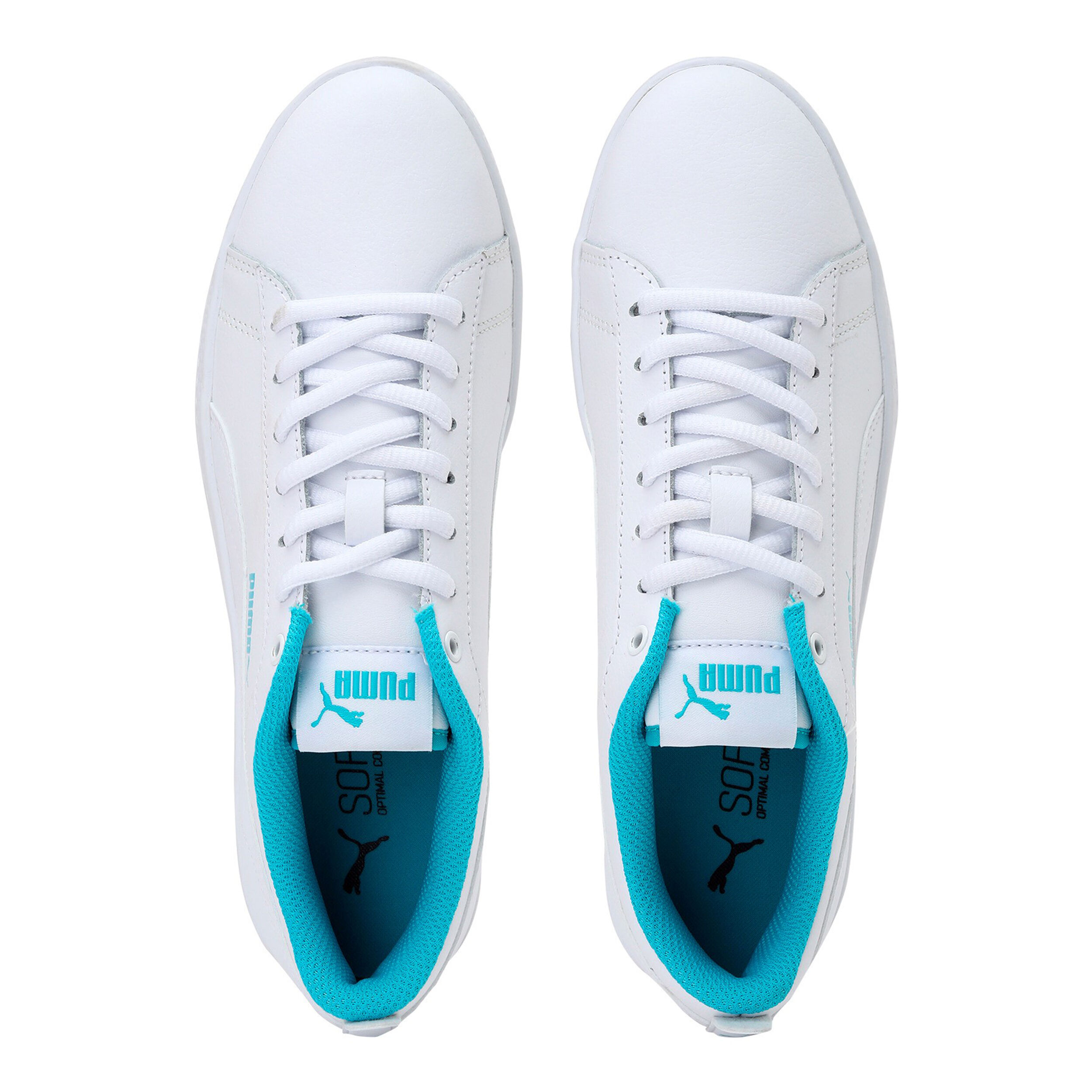 Buy Puma Smash V2 L Sneakers Women White Turquoise in size 40 online Running Point COM