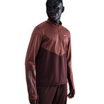 Nike Clothing Nike Pacer Winterized Half-Zip Running shirt Men - dark red, bronze